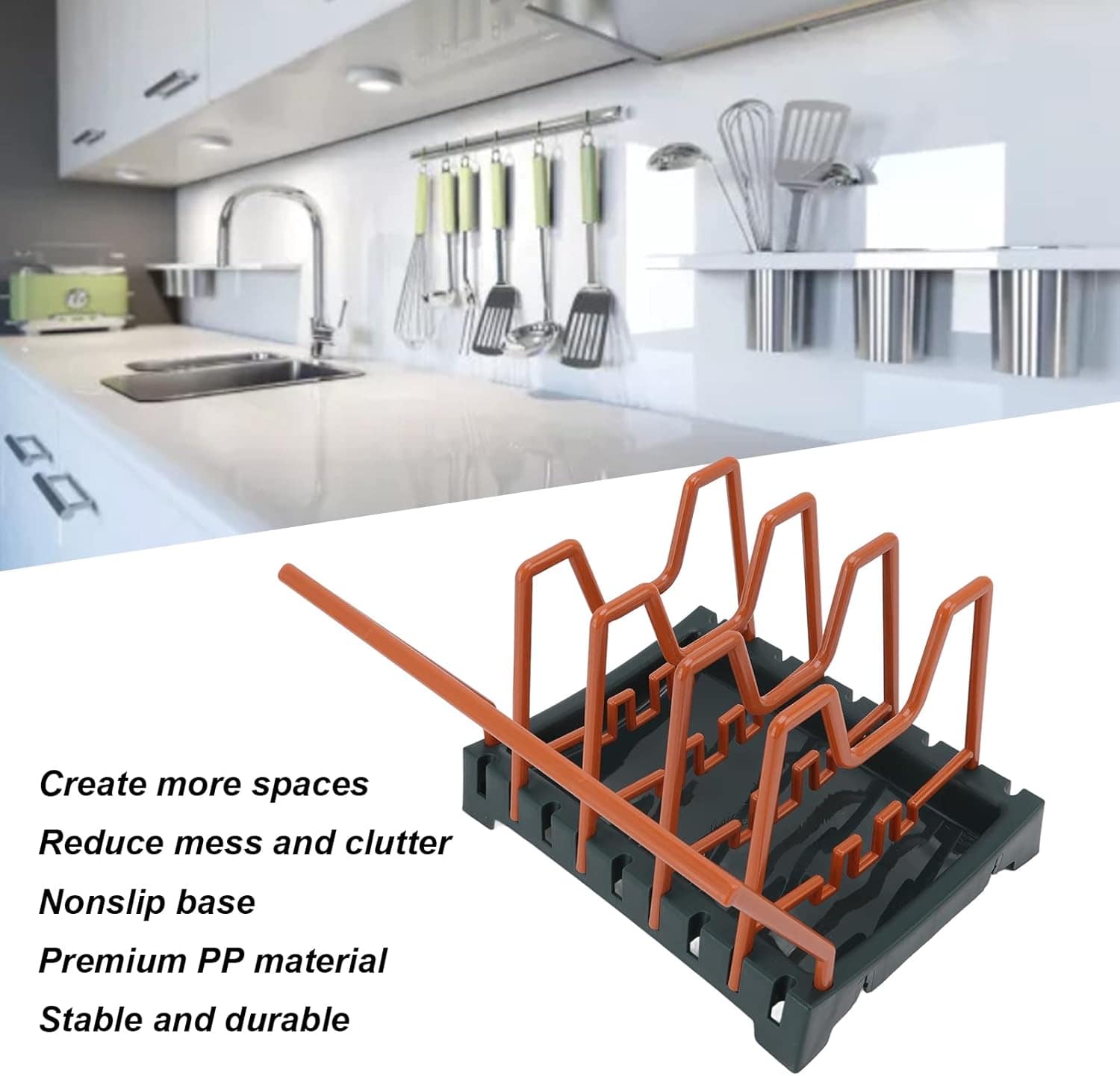 Armazenamento de Tampa de Panela, Tampa de Mercadorias, Supo... - Image 9