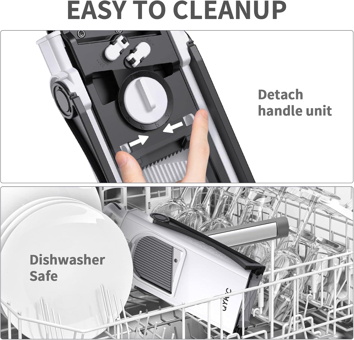 Fatiador de alimentos mandril seguro para cozinha, cortador ... - Image 5