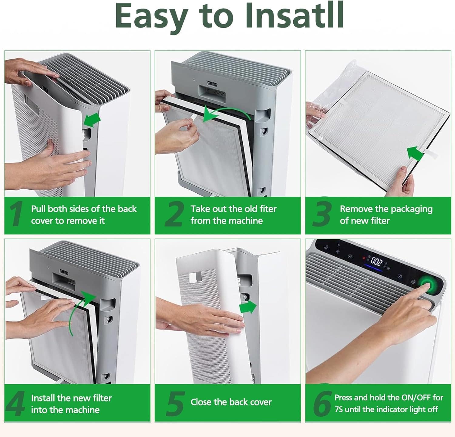 Filtro de substituição Europa True HEPA compatível com purif... | É bom mesmo? Descubra antes de comprar - Image 8