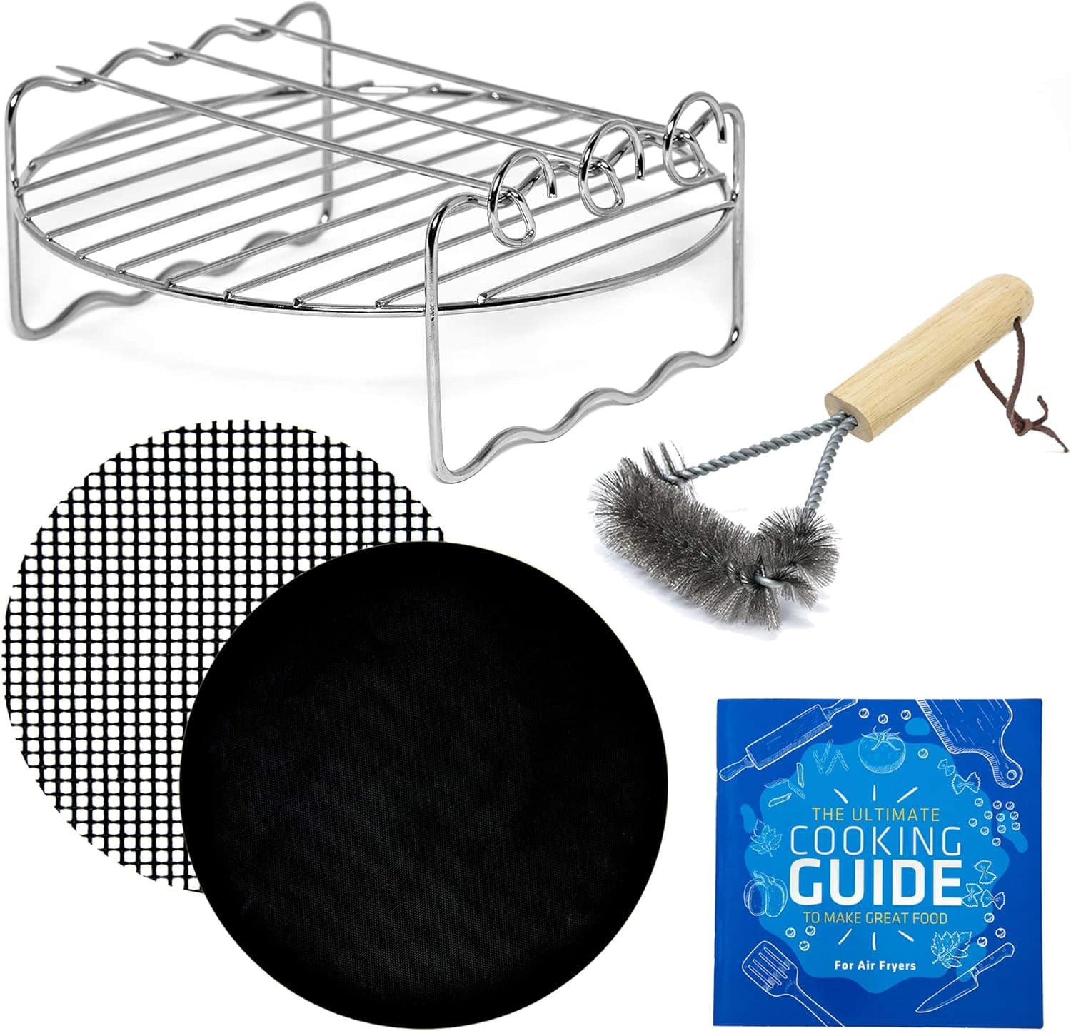 Acessórios Air Fryer Rack de 18,5 cm com espetos para camada... | É bom mesmo? Descubra antes de comprar