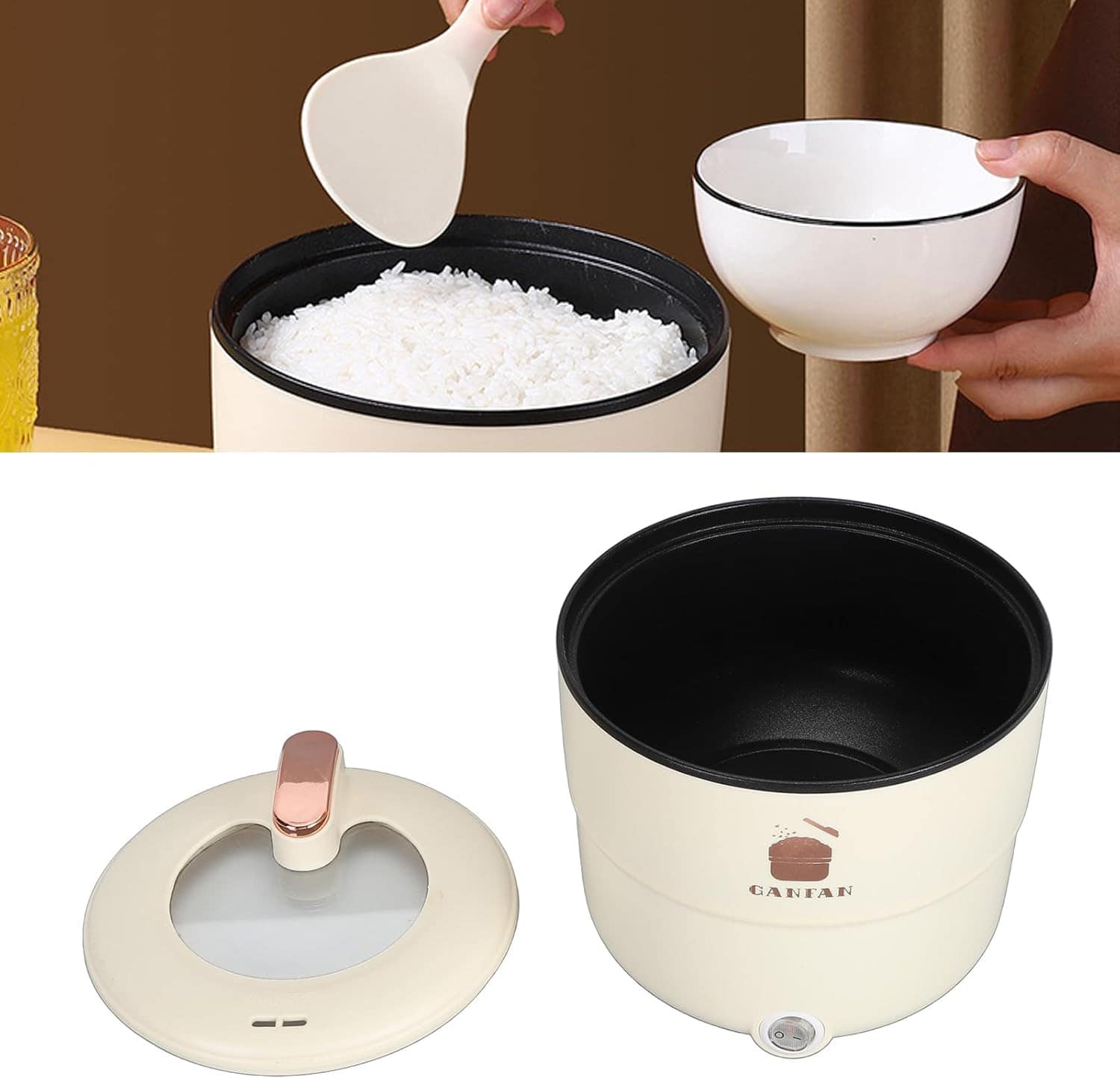 Panela quente elétrica, panela elétrica de arroz multifuncio... - Image 6