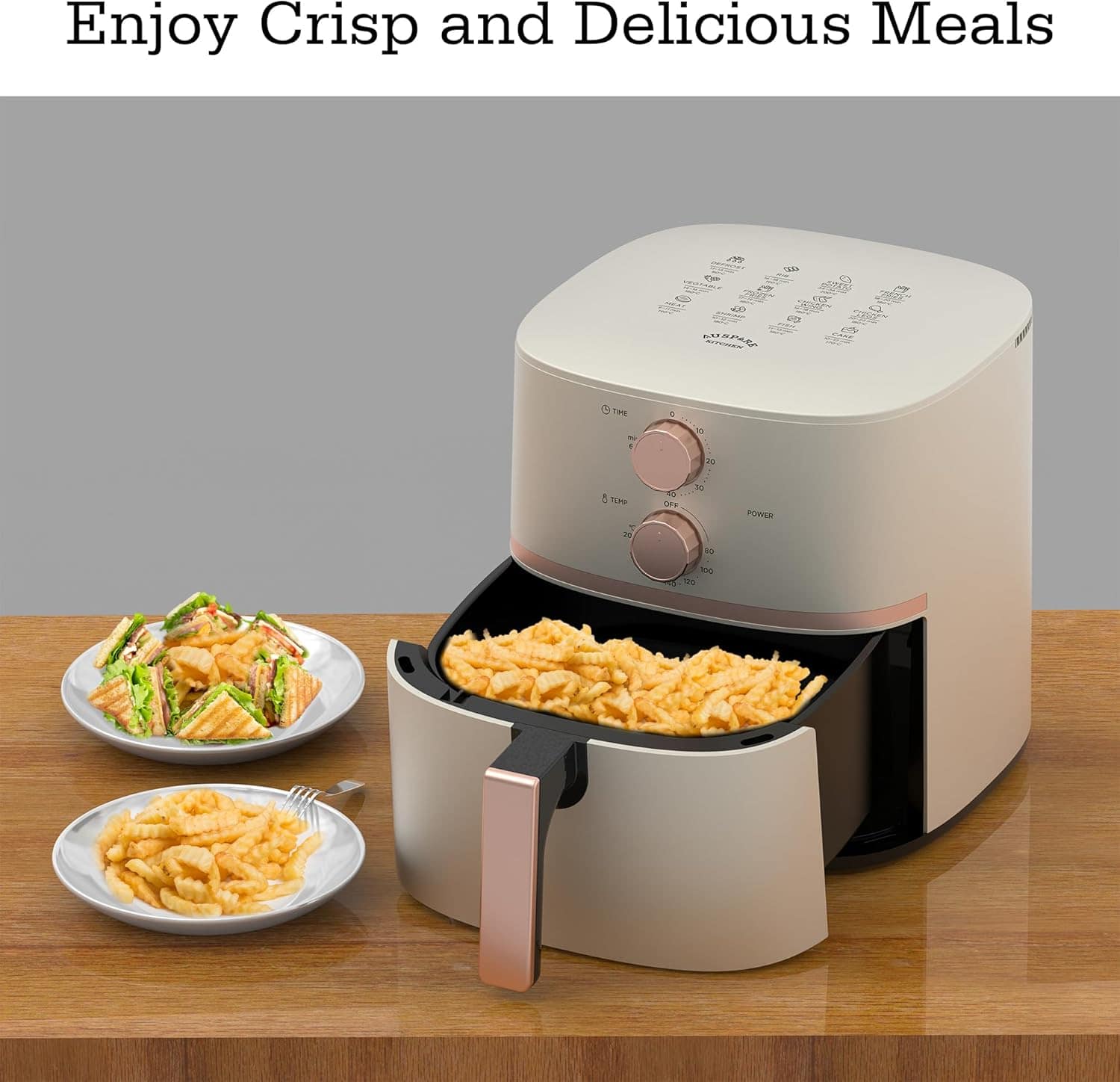 Auspure Fritadeira a Ar 4,5 L com Tecnologia X Cyclone, Croc... | É bom mesmo? Descubra antes de comprar - Image 7