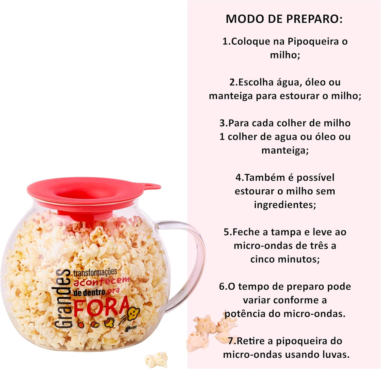 Pipoqueira de Microondas Cinema Sem Oleo 2.5Litros K80 - Image 3