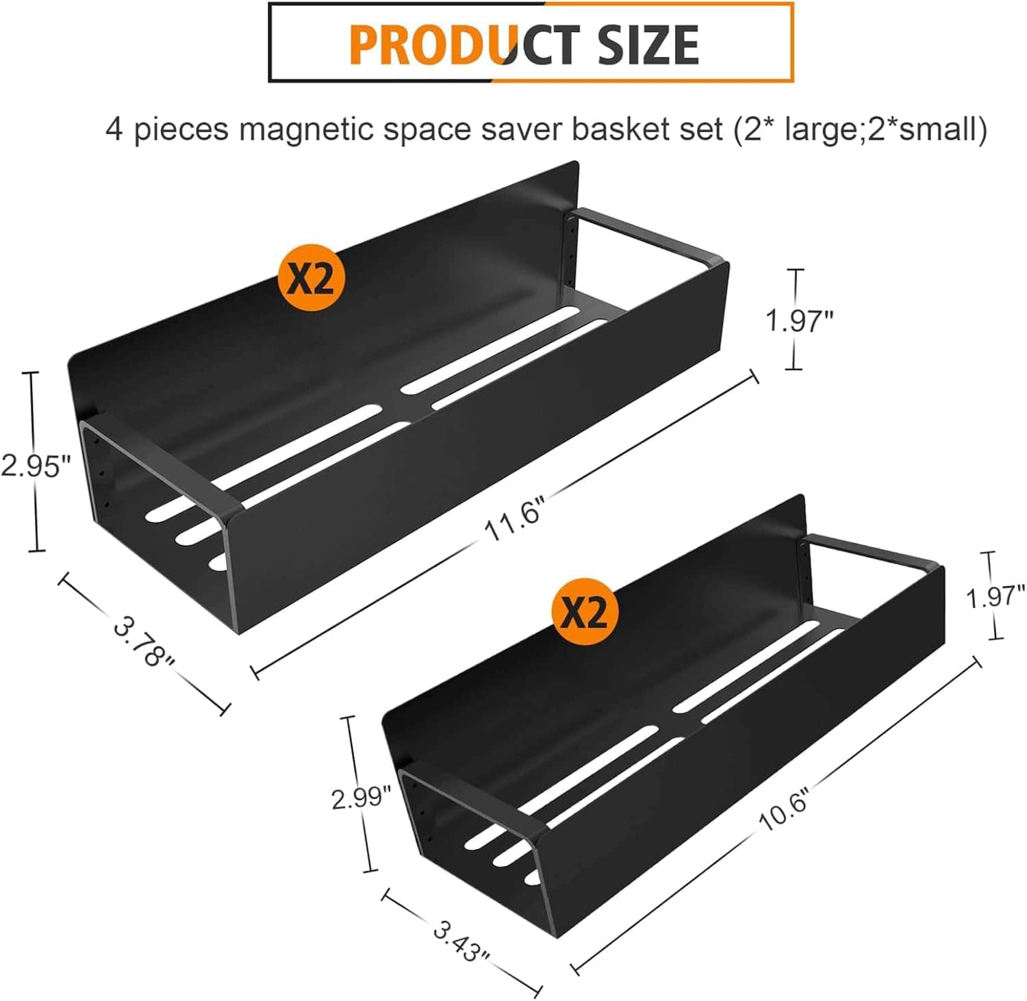 Suporte magnético para temperos para geladeira, prateleiras ... - Image 2