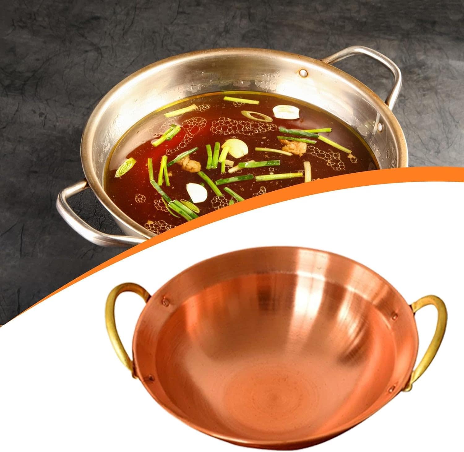 Generic Panela de cobre para fondue, estilo chinês, fácil de... - Image 5