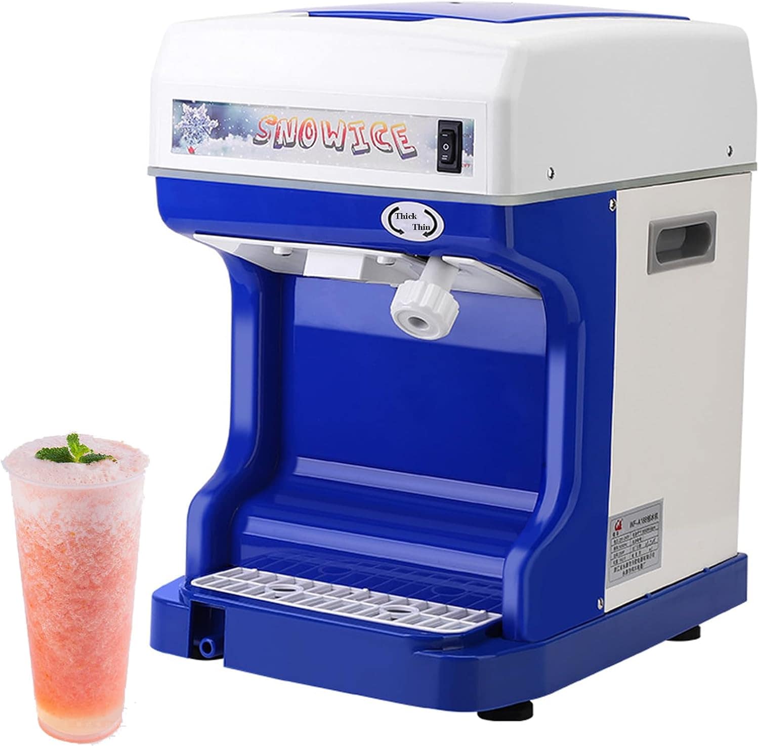 Máquina de gelo raspado elétrica, empurrador de neve de 250 ...