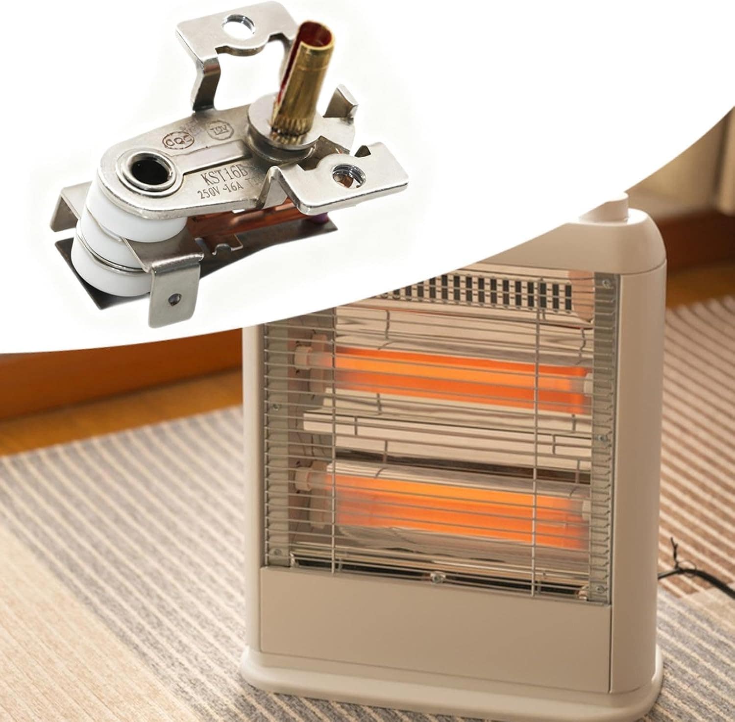 Interruptor de termostato de controle térmico multiuso de al... - Image 3