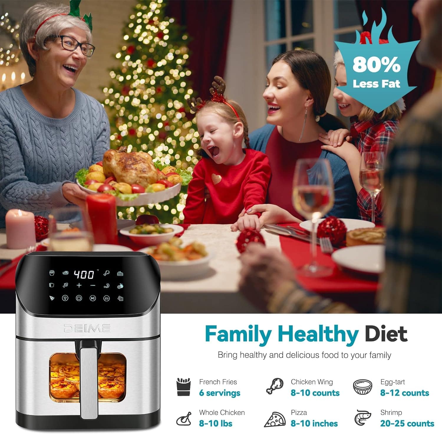 Fritadeira de ar fritadeira de ar para forno de grande capac... | É bom mesmo? Descubra antes de comprar - Image 6