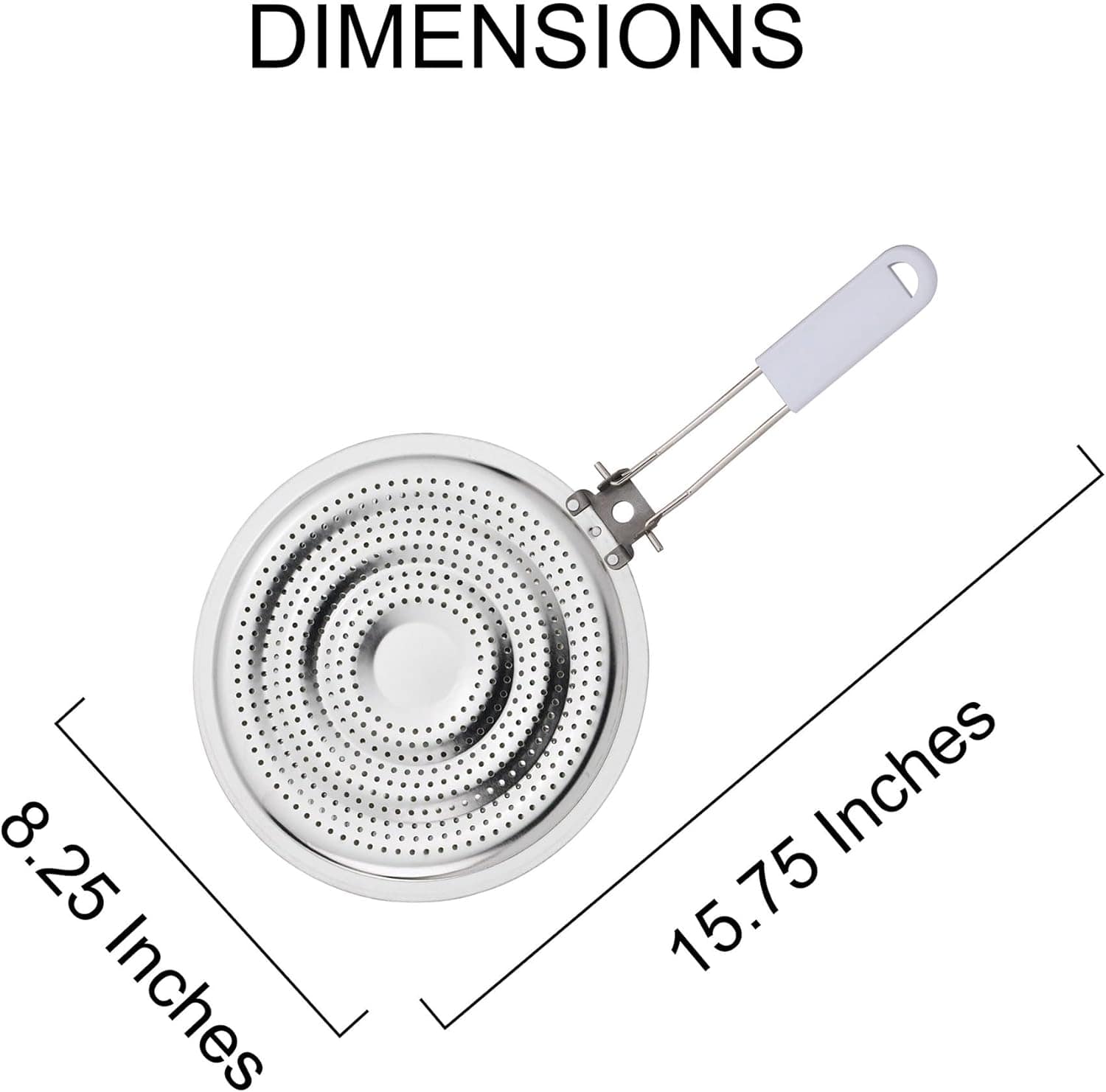 Difusor de calor DHIC Harold Import Co., aço inoxidável, 21 ... - Image 4
