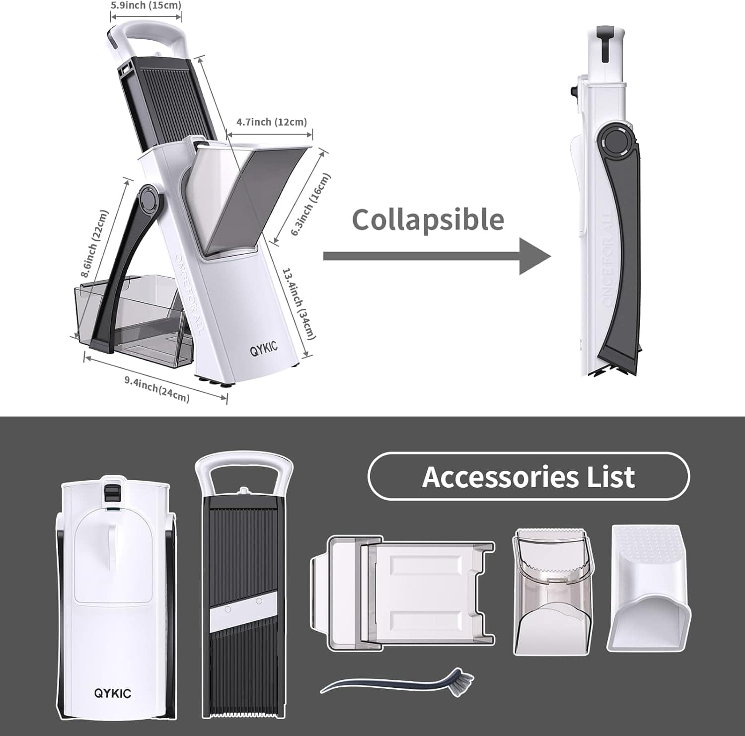 Fatiador de alimentos mandril seguro para cozinha, cortador ... - Image 6