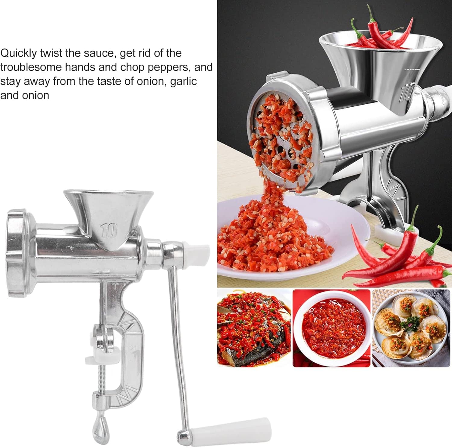 Moedor de carne manual QANYEGN, enchimento de linguiça de ca... - Image 7