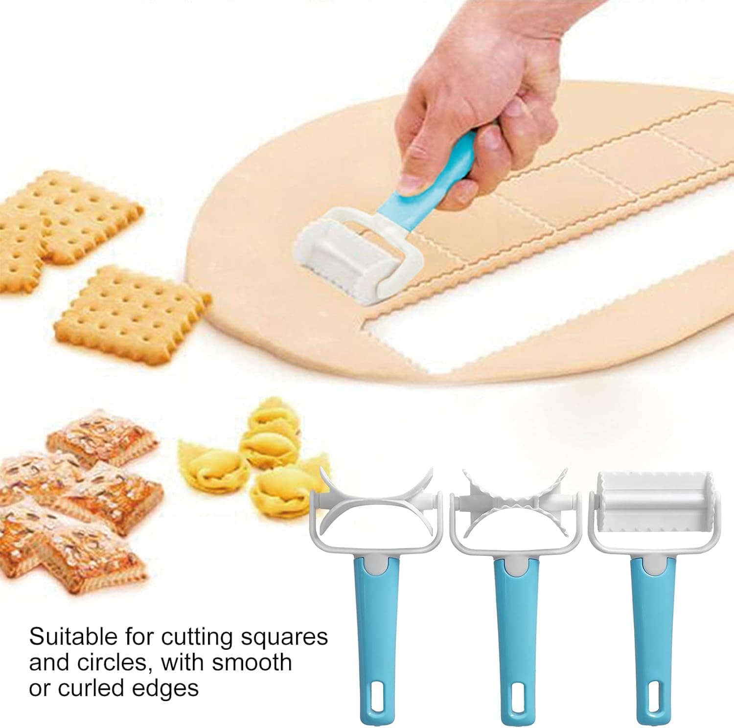Moumouten 3 Pçs/set Cortador De Massa, Cortador De Círculo D... - Image 6