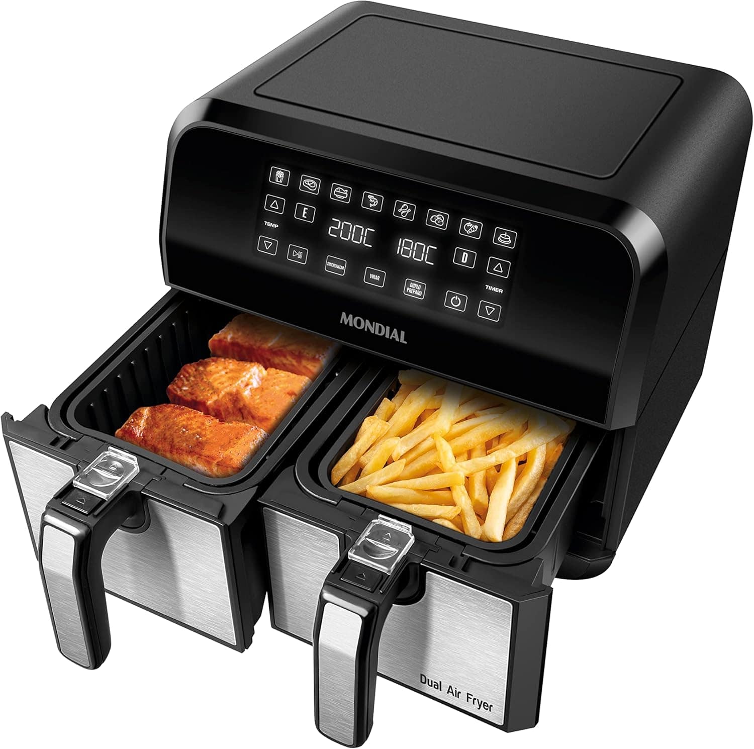Fritadeira Air Fryer Dual Duplo Cesto 8L, Mondial, 2200W, 11... | É bom mesmo? Descubra antes de comprar