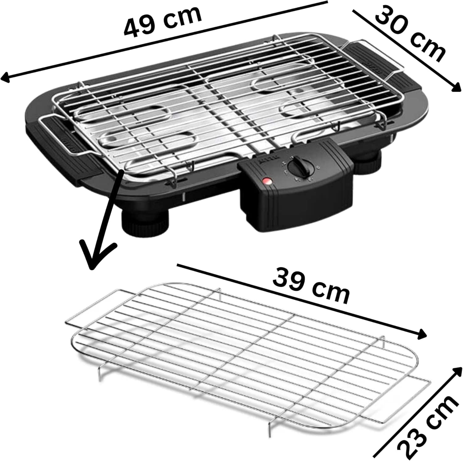 Churrasqueira Elétrica Portátil Apartamento De Mesa Sem Fuma... - Image 4