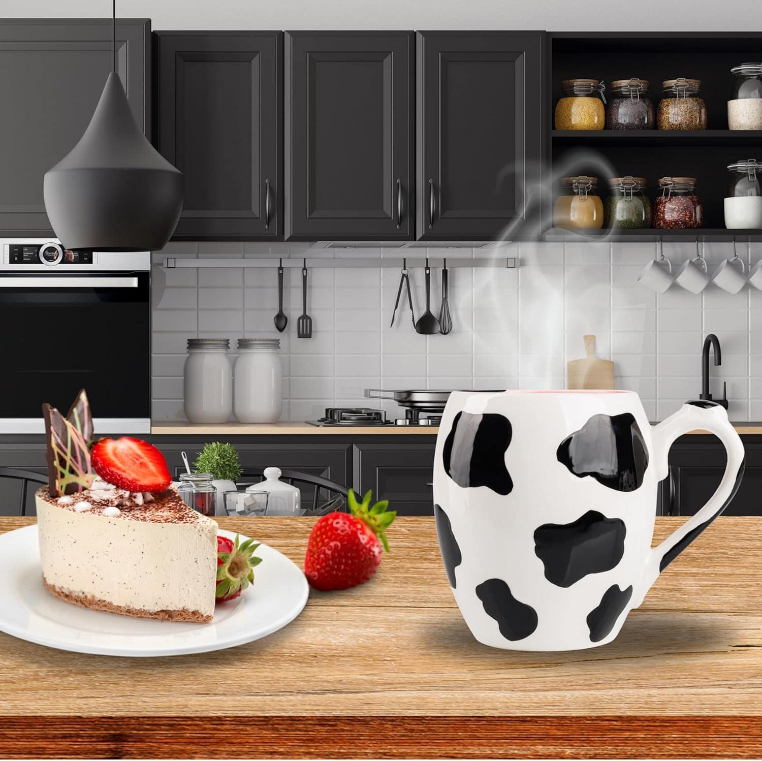 SWEETLO Caneca de café de vaca grande Copa de cerâmica - Can... - Image 5