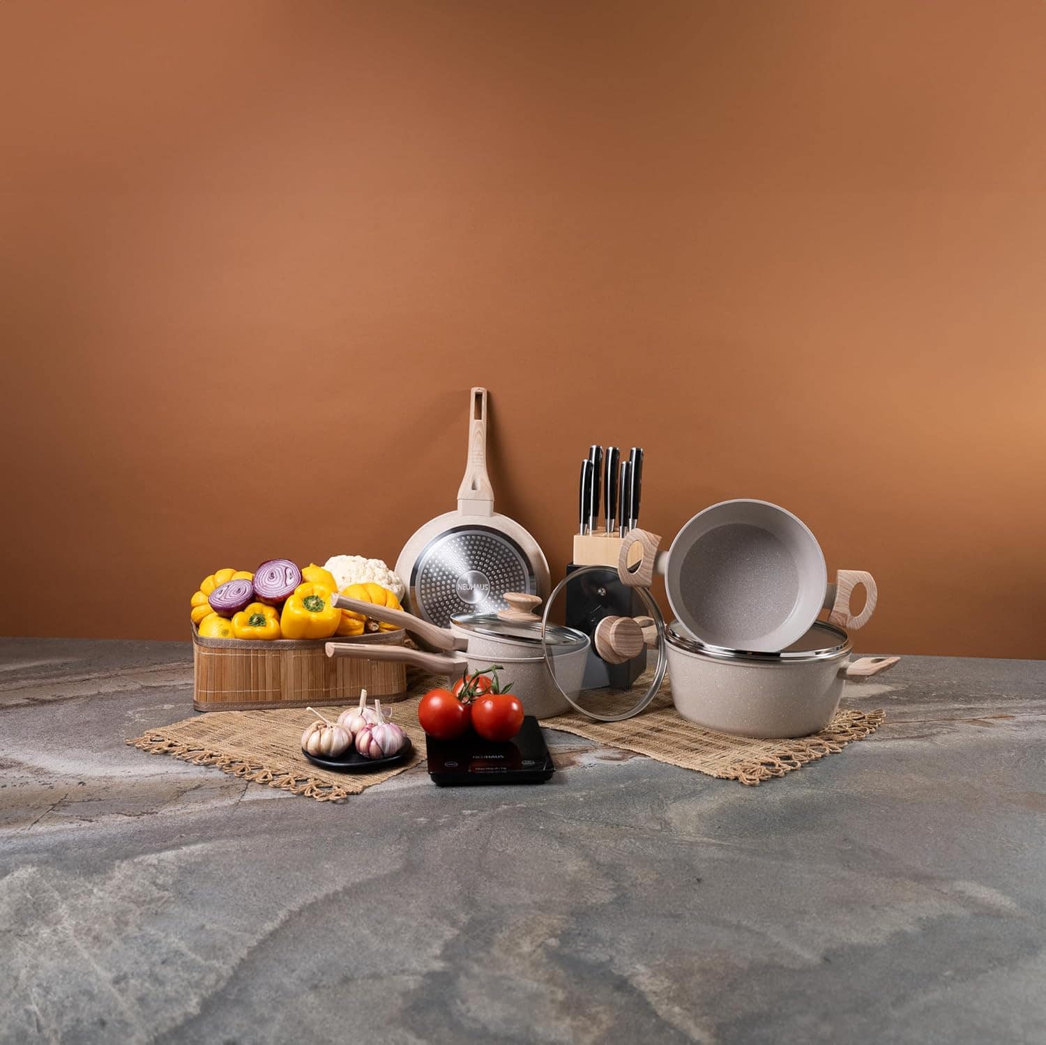 NEUHAUS Jogo de Panelas 5 Peças com Revestimento Cerâmico + ... - Image 6