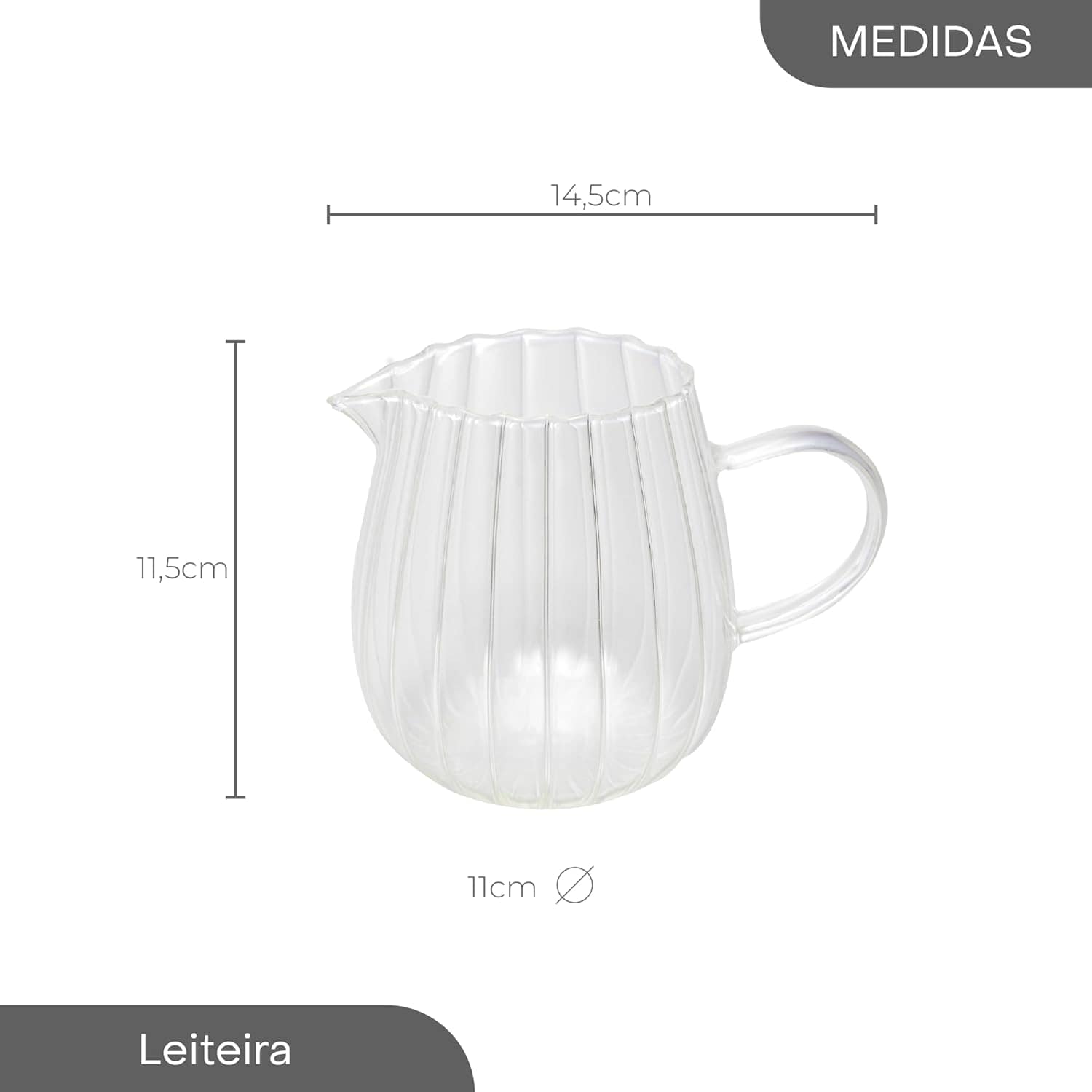 LYOR - Leiteira de Vidro Borossilicato Classic 660ml - Image 3