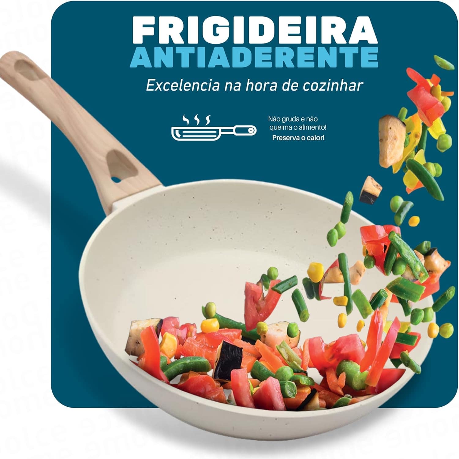 Frigideira Indução 28cm Fundo Triplo Revestimetno Antiaderen... - Image 5