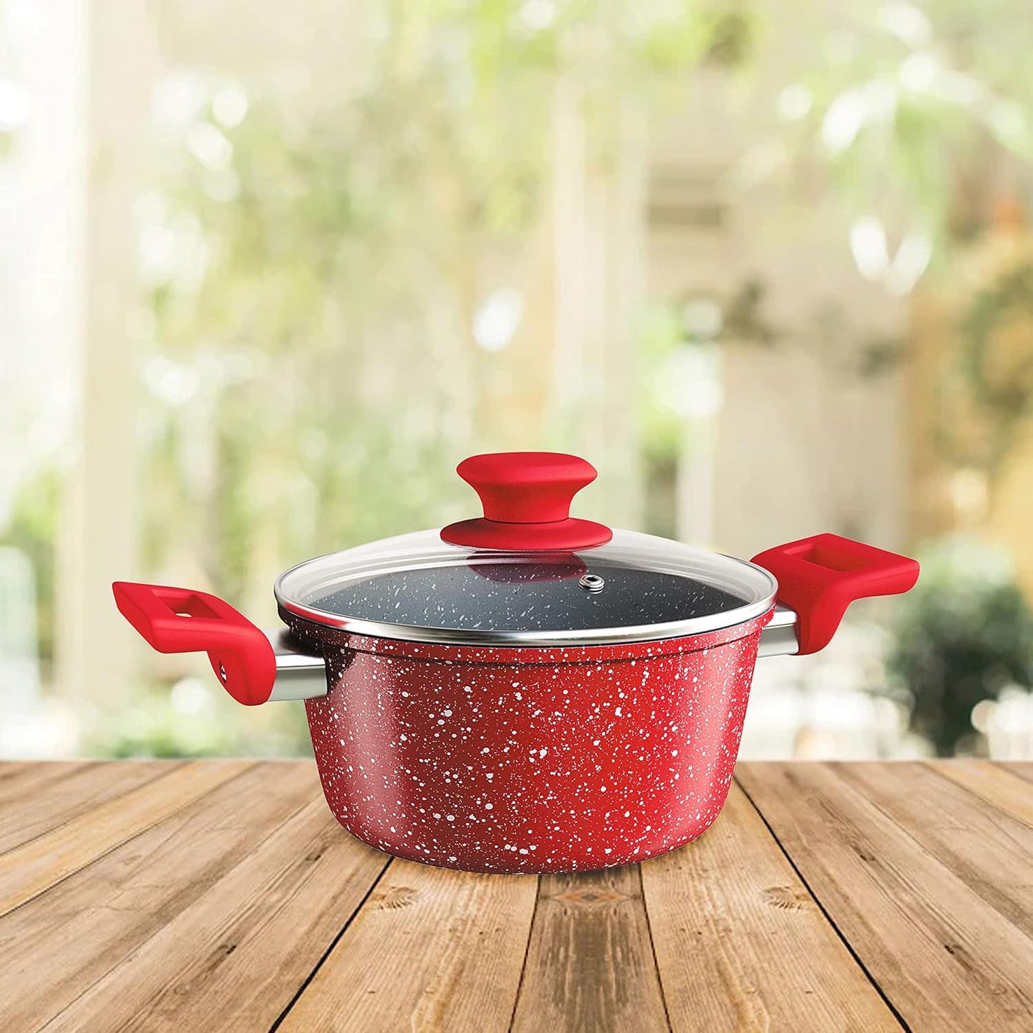 Caçarola 24 cm ColorStone de alumínio com antiaderente e tam... - Image 6