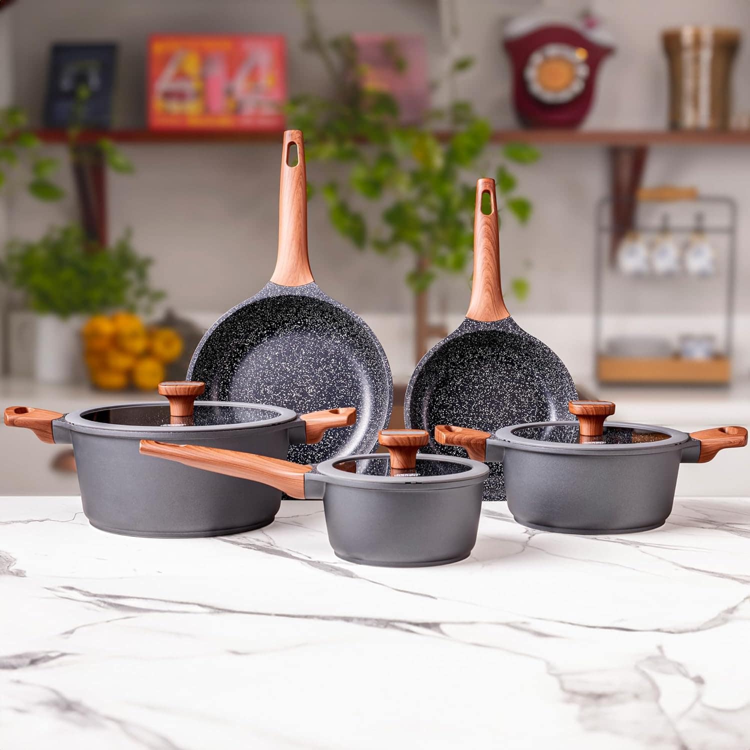 Jogo de Panelas 5 Peças Titanium Exclusive Antiaderente Gran... - Image 2