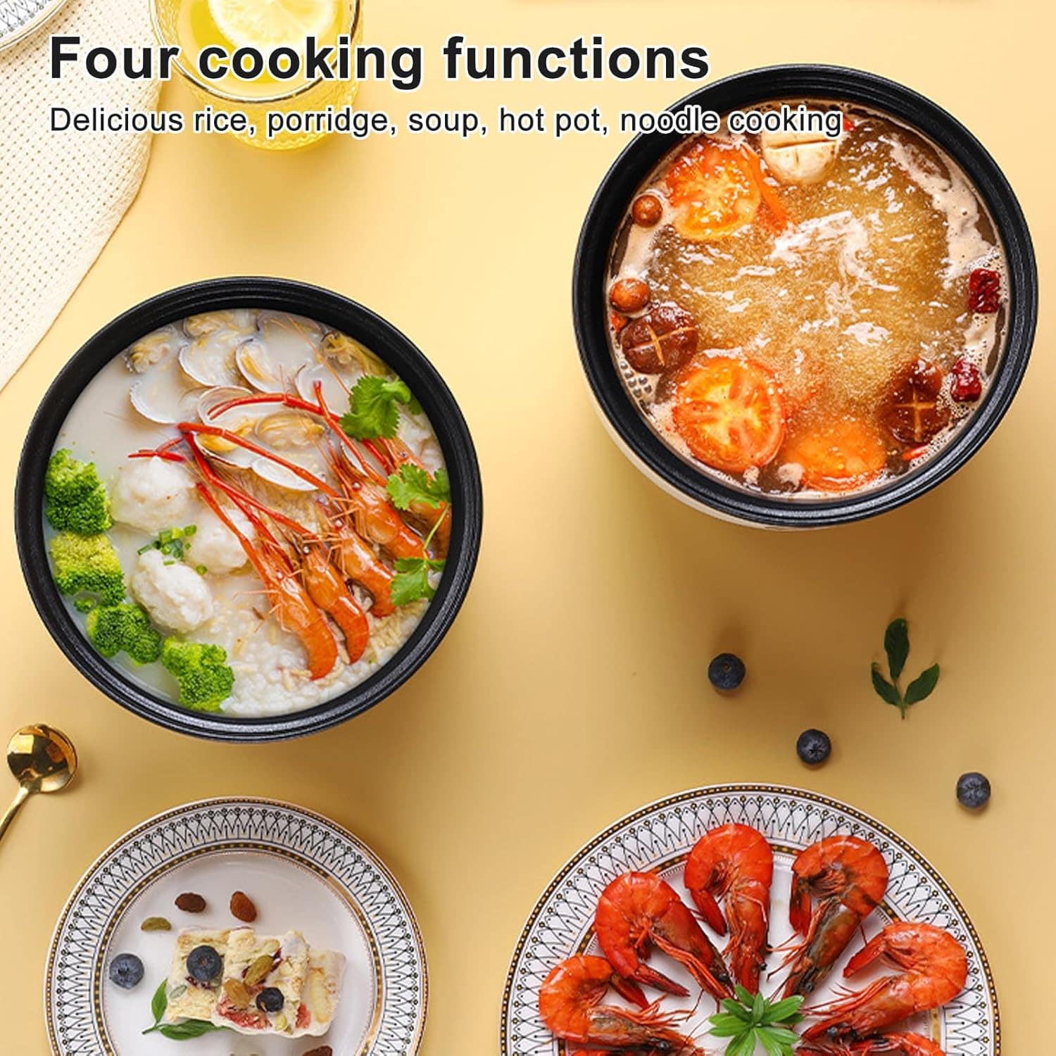 Panela quente elétrica, panela elétrica de arroz multifuncio... - Image 2