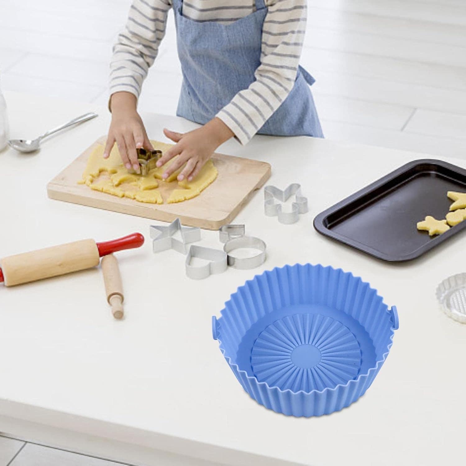 silicone Air Fryer – silicone reutilizável para fritadeira a... - Image 3