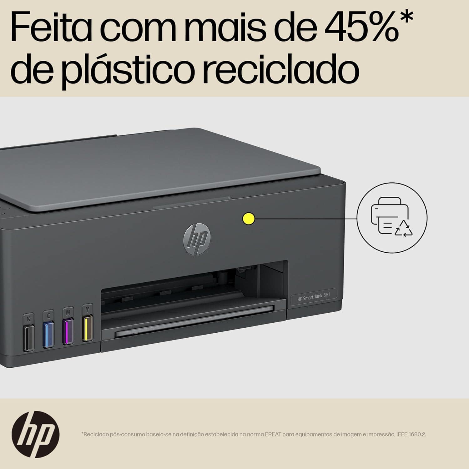 Impressora Multifuncional HP Smart Tank 581 Tanque de Tinta ... - Image 9