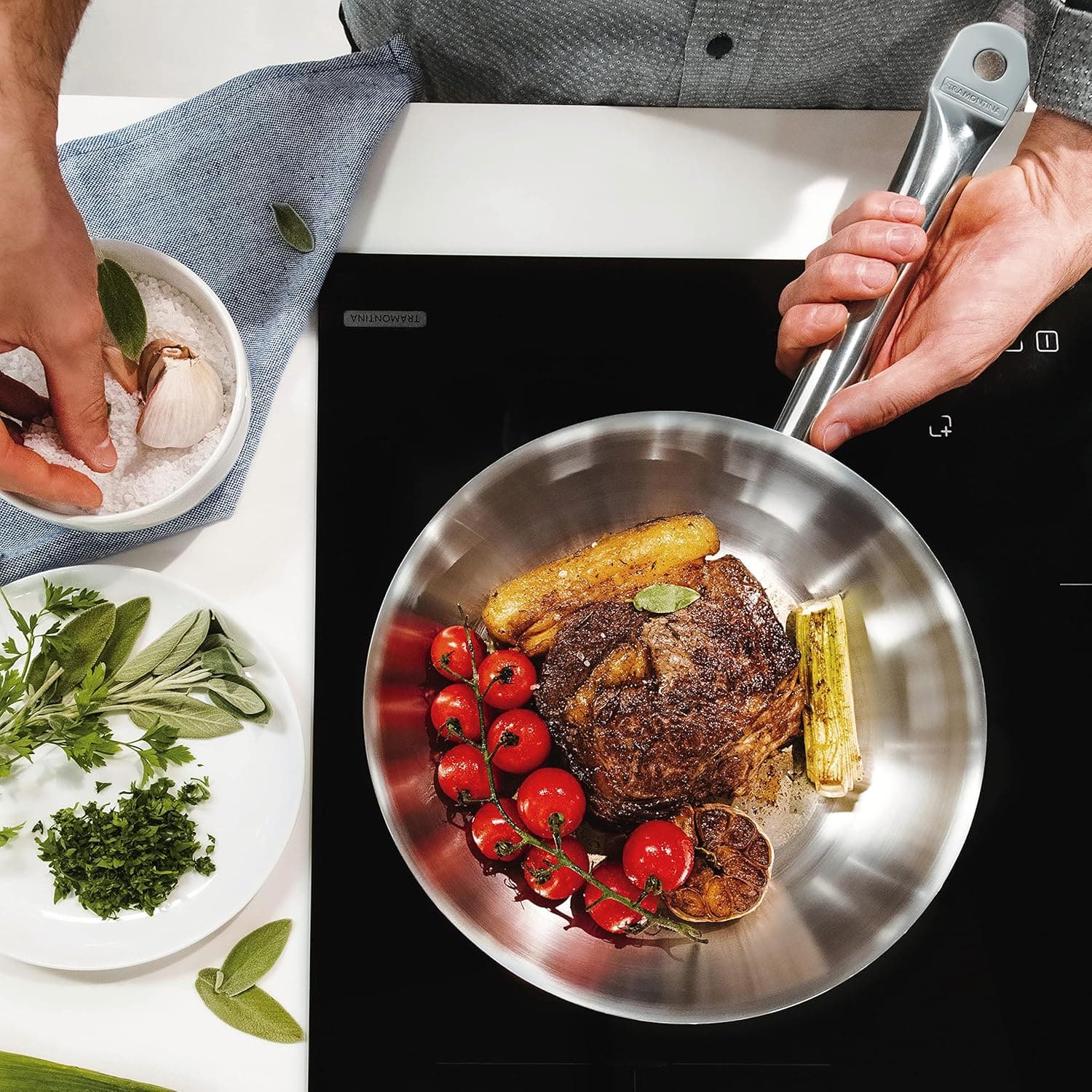 Frigideira Profissional 1,10L Aço Inox 62635200 Tramontina - Image 4