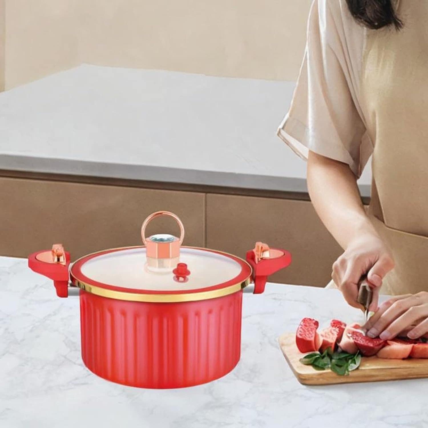 Besga Micro Panela de Pressão Panela de Cozimento Lento 8L U... - Image 6