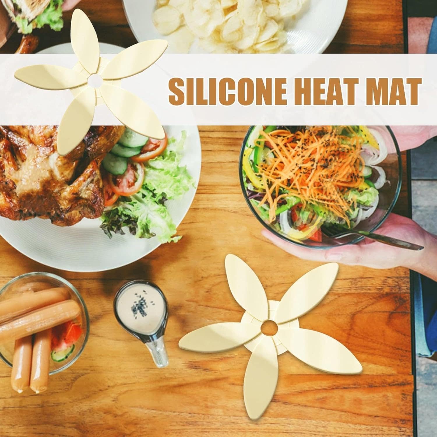 Fecadou Trivet de silicone, Trivets de silicone - Tapete de ... - Image 2