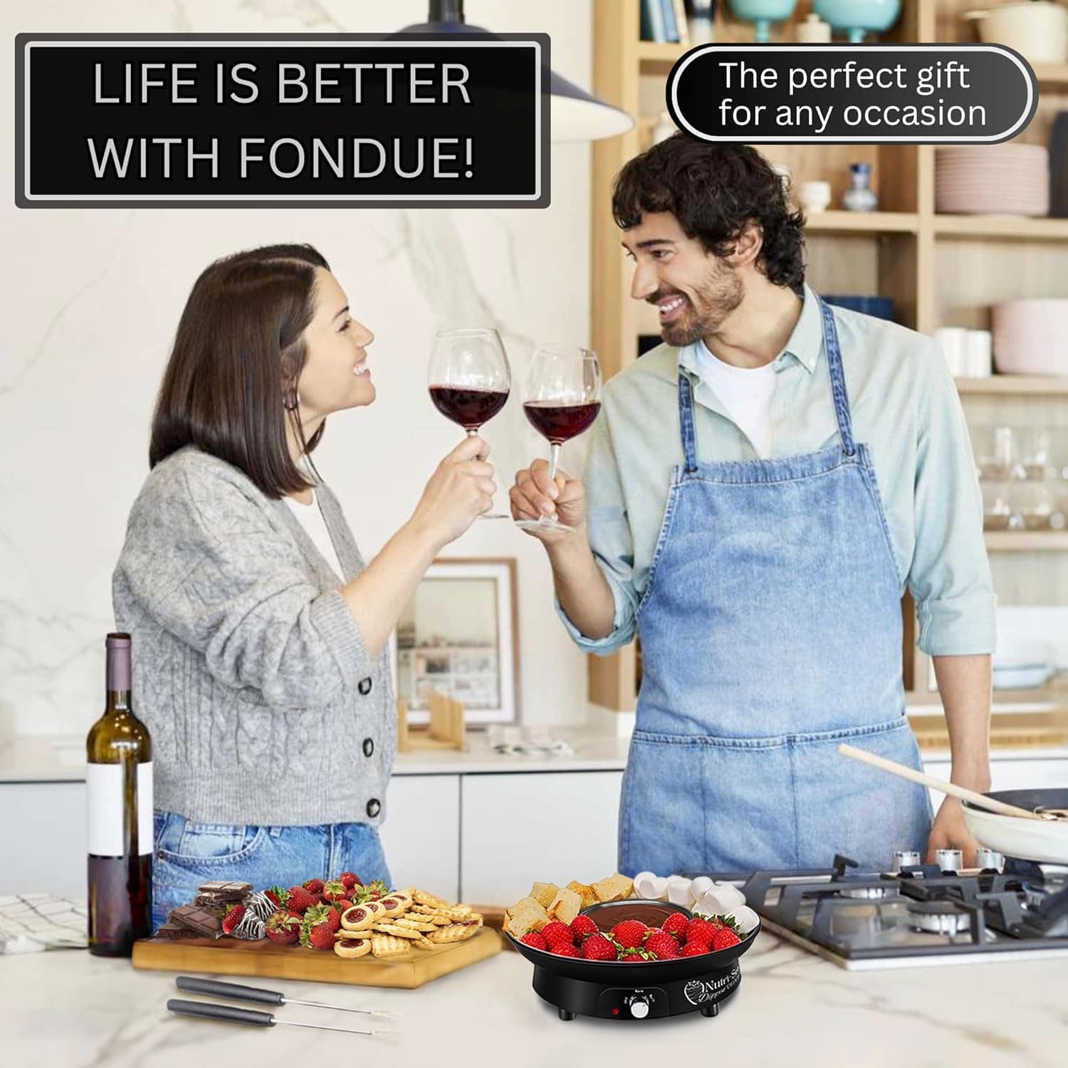 Conjunto elétrico de fondue premium Dippin' Delights – Conju... - Image 3