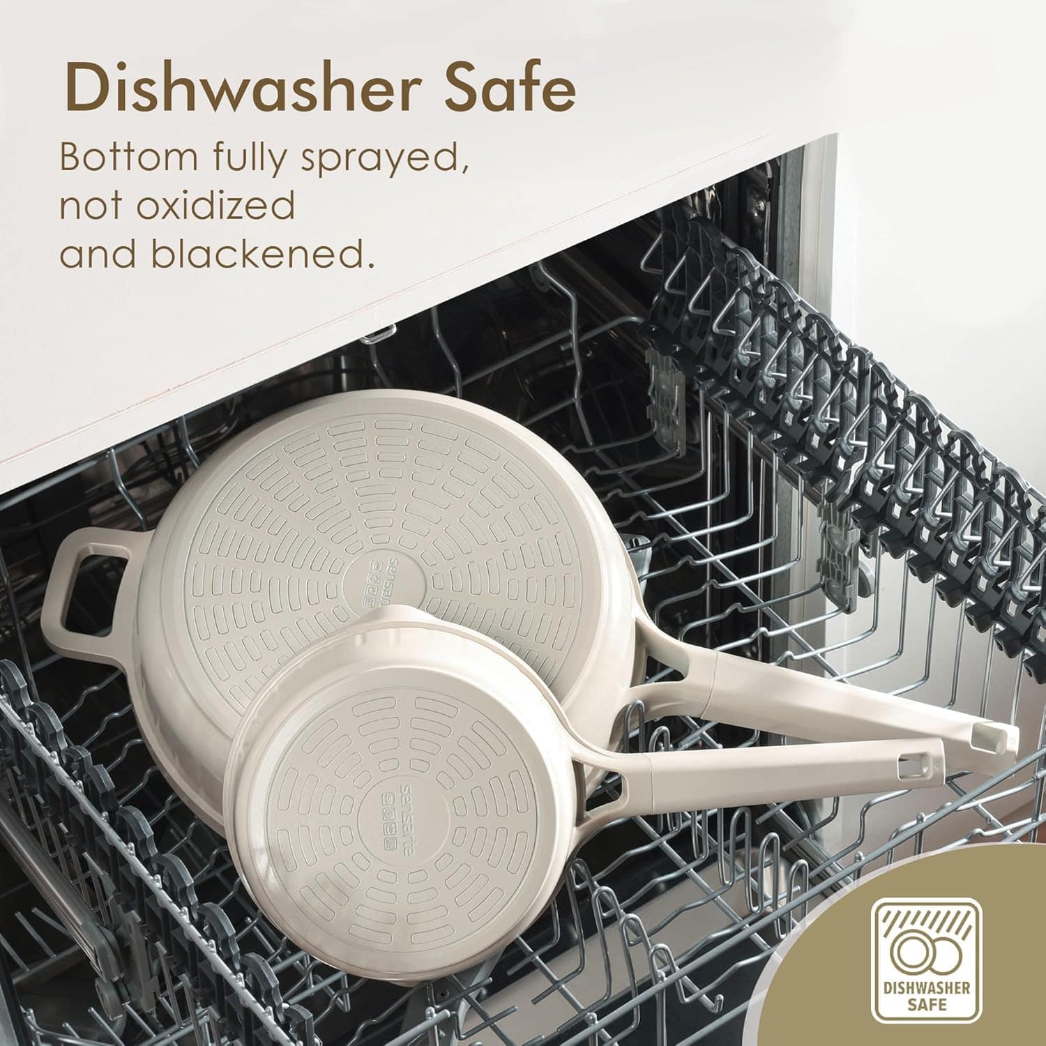 SENSARTE Conjunto de panelas de cerâmica, conjunto de panela... - Image 7