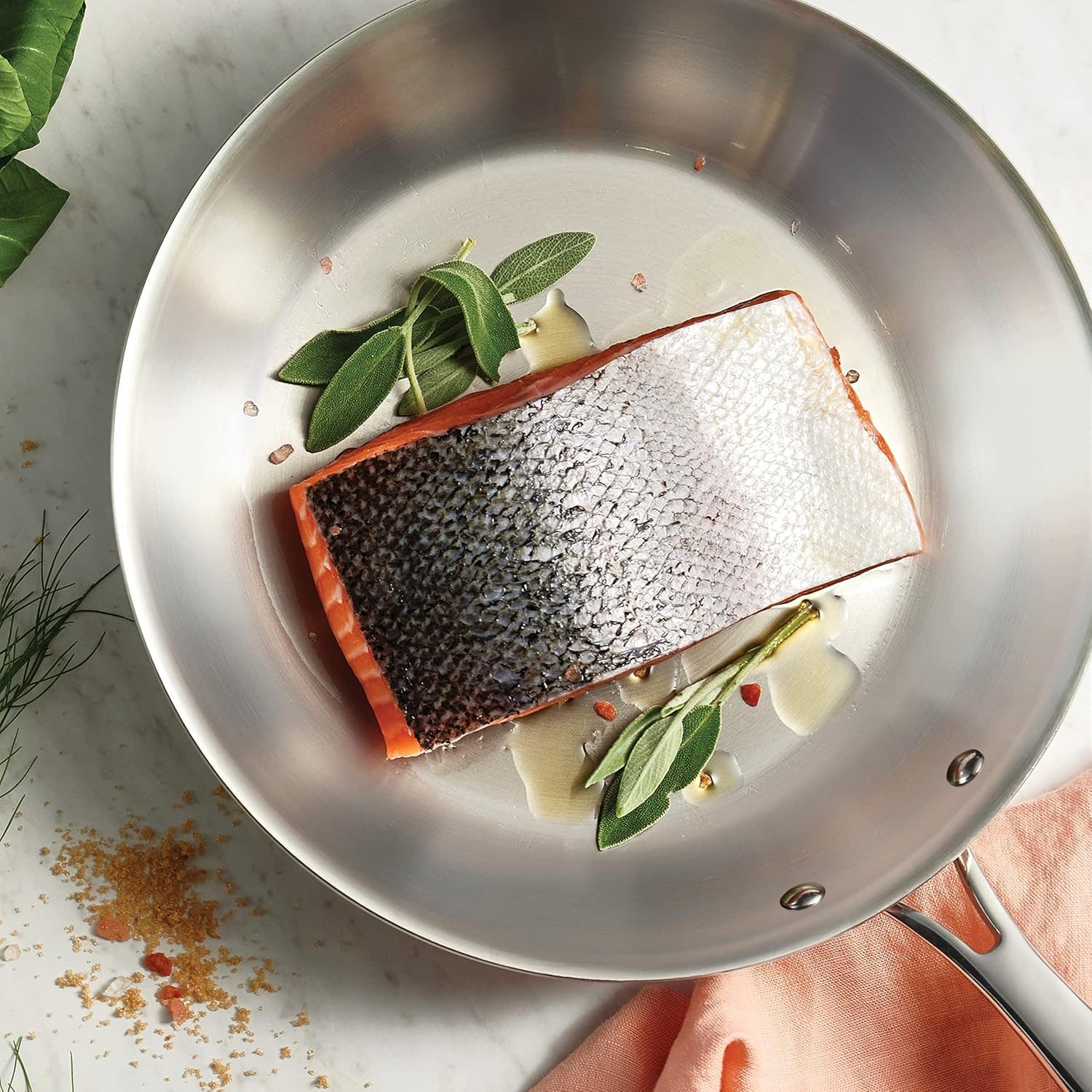 Frigideira Tramontina Grano em Aço Inox Corpo Triplo com Cab... - Image 2