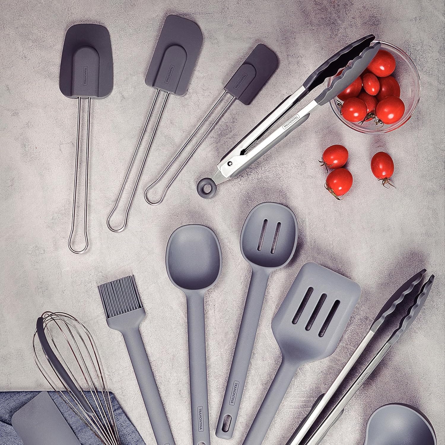 Espátula Molde em Silicone Cinza com Cabo em Aço Inox Tramon... - Image 4