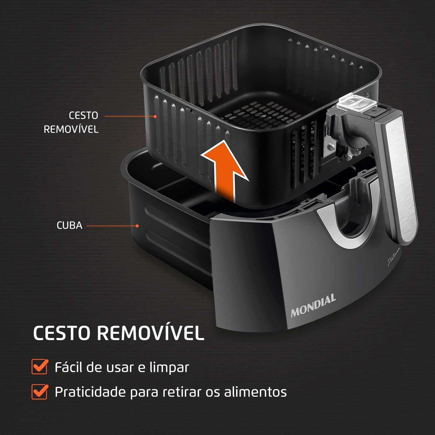 Fritadeira Sem Óleo Air Fryer 4L, Mondial, Grafite/Inox, 150... | É bom mesmo? Descubra antes de comprar - Image 4