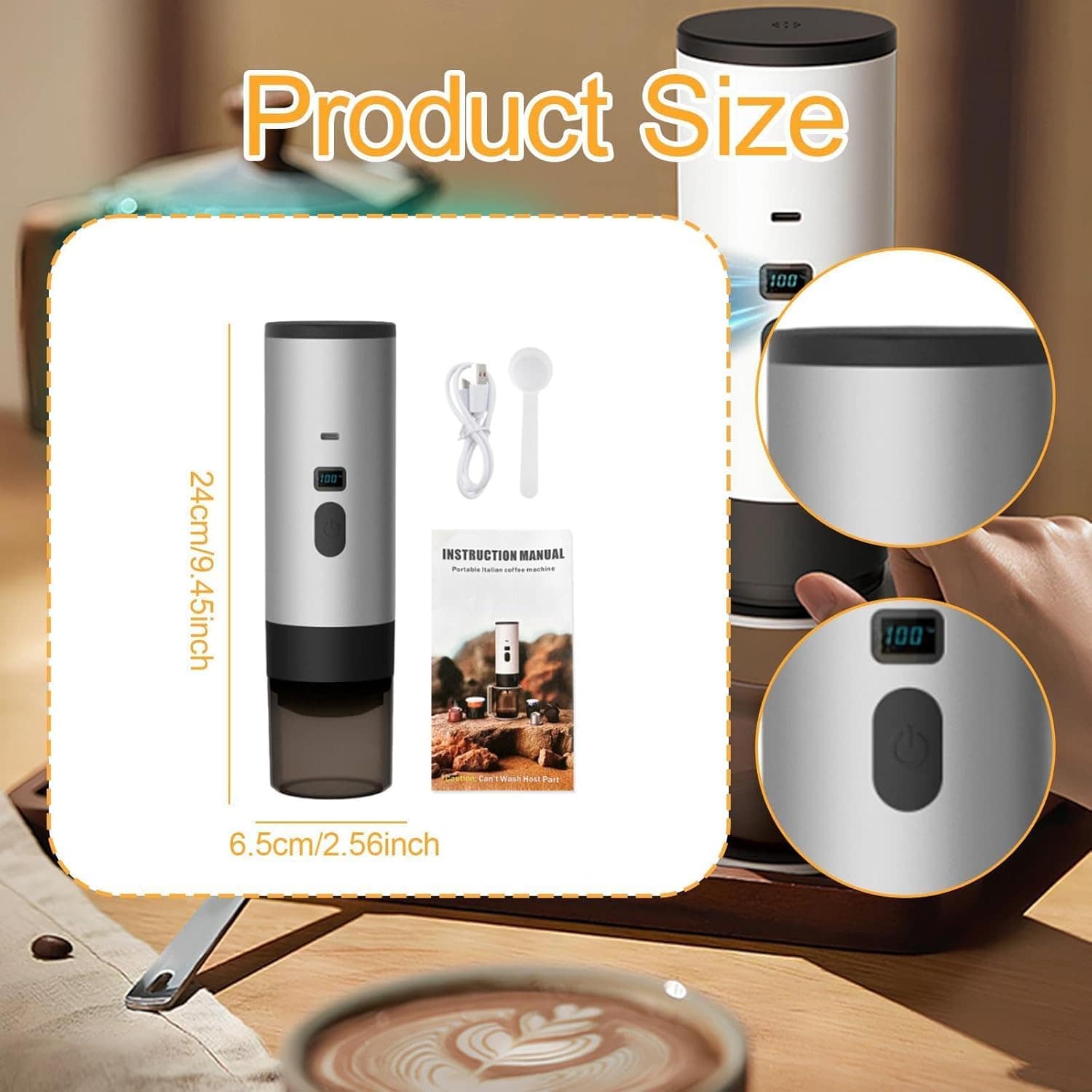 IEUDNS Máquina de café em cápsulas, cafeteira de viagem, pre... - Image 2