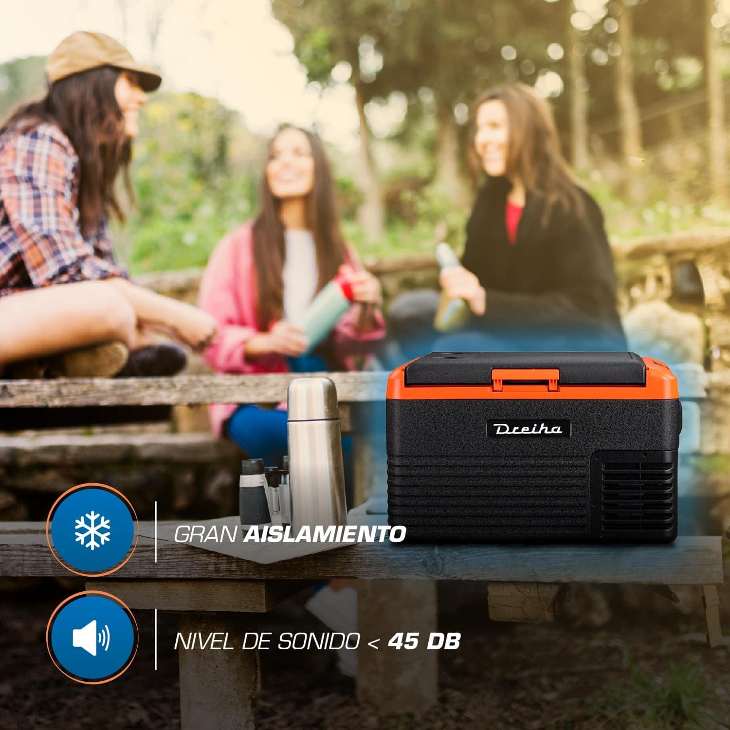 Dreiha Geladeira portátil com compressor, congelador elétric... - Image 5