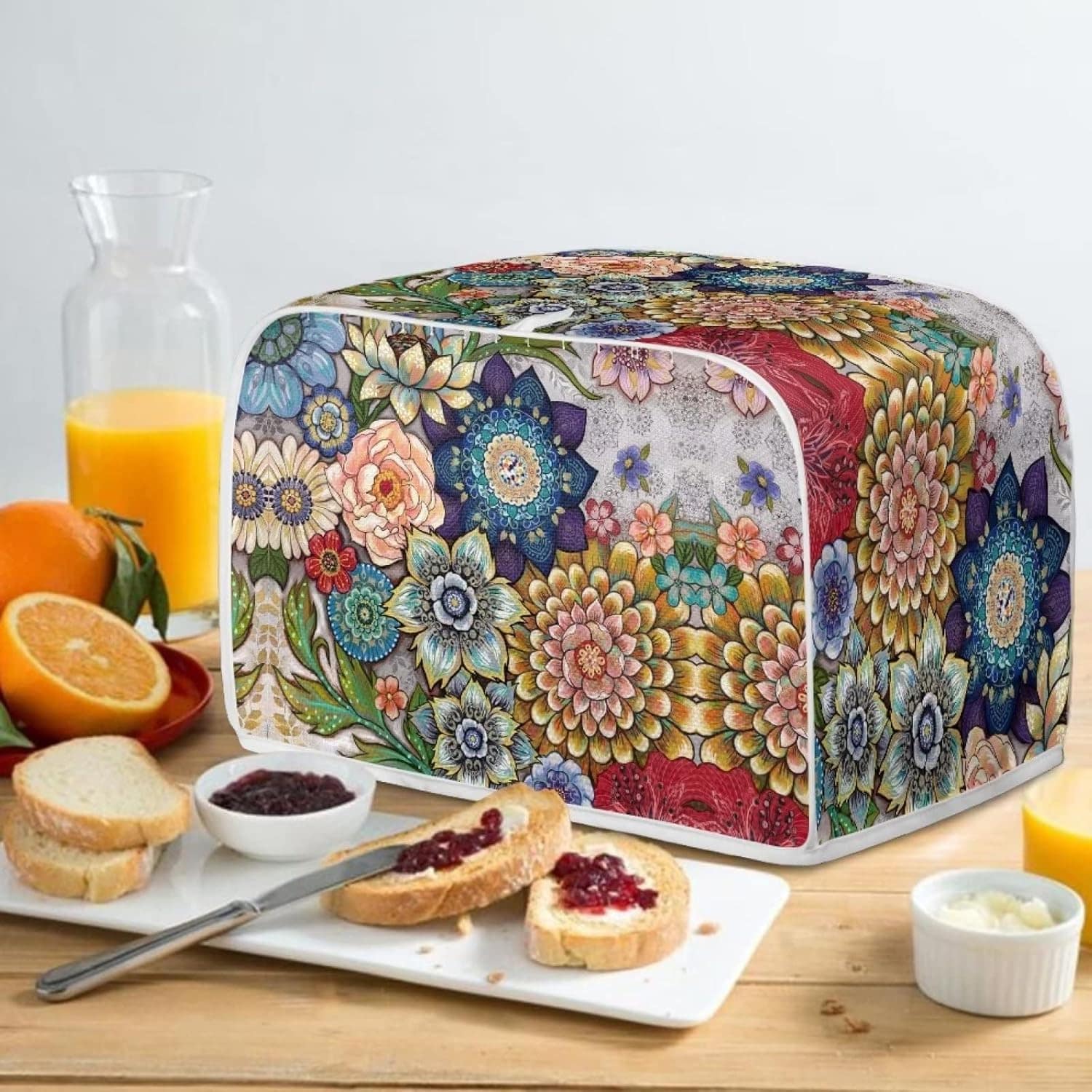 JEOCODY Capas para Torradeira Bright Blossoms com 2 Fatias L... - Image 5