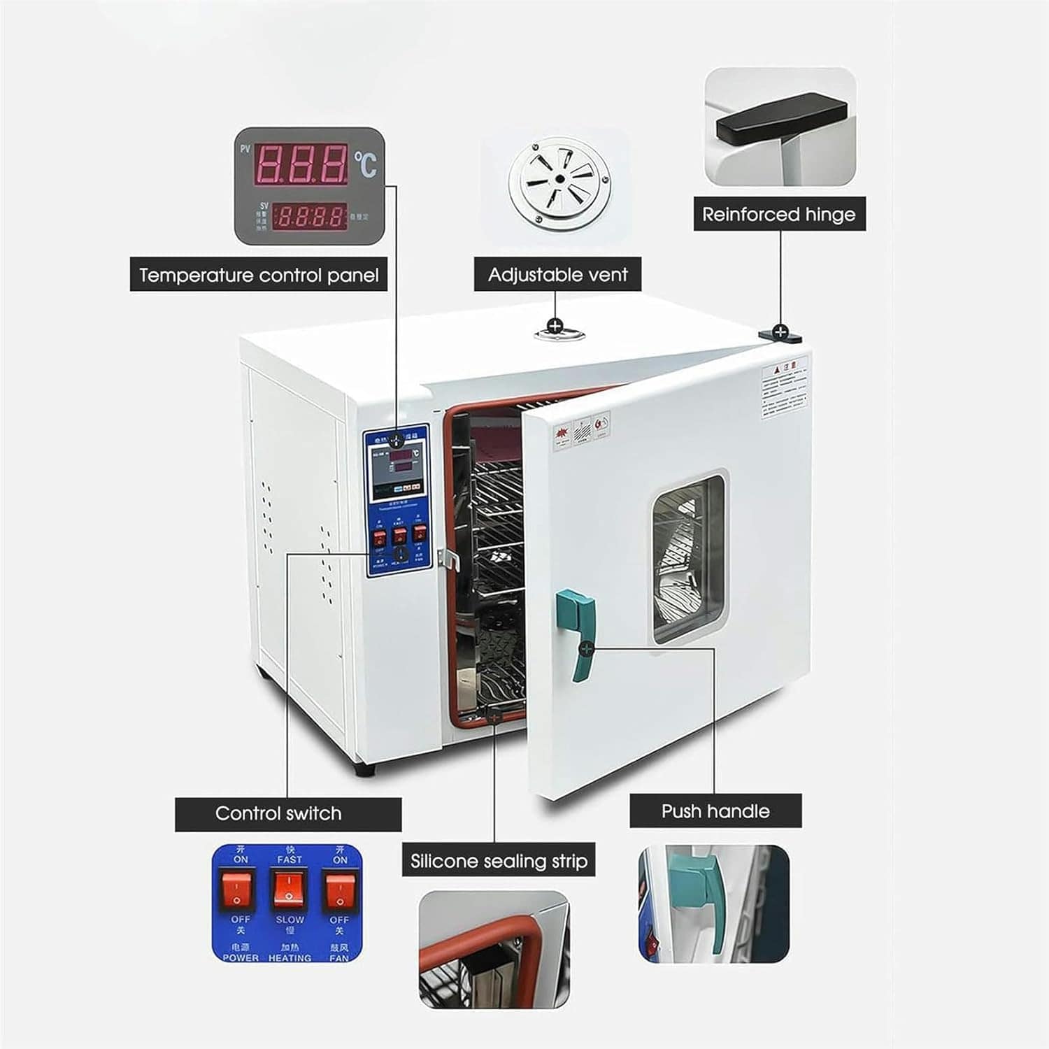 Aquecimento Elétrico, Forno De Secagem De Choque De Temperat... - Image 2