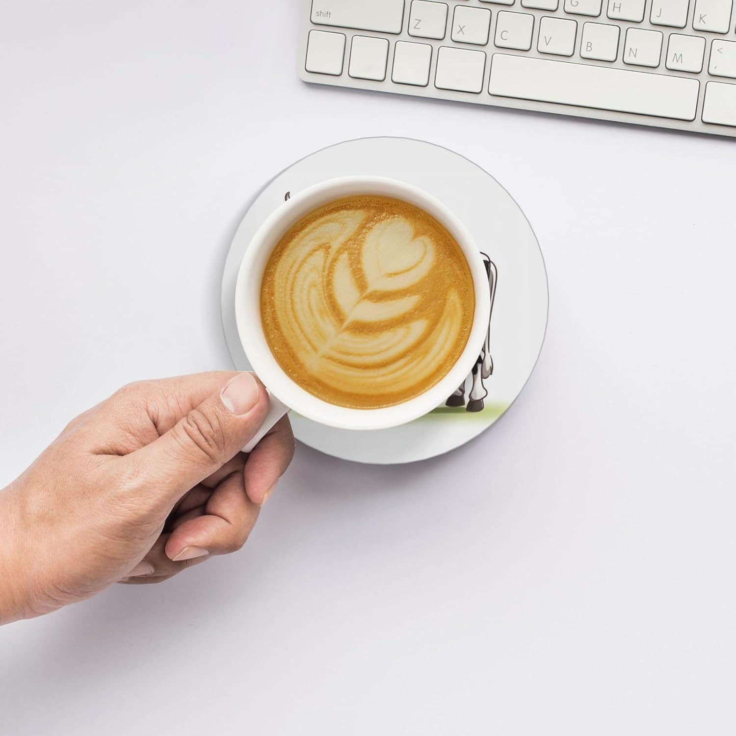 Porta-copos com estampa de vaca leiteira para bebidas, conju... - Image 6