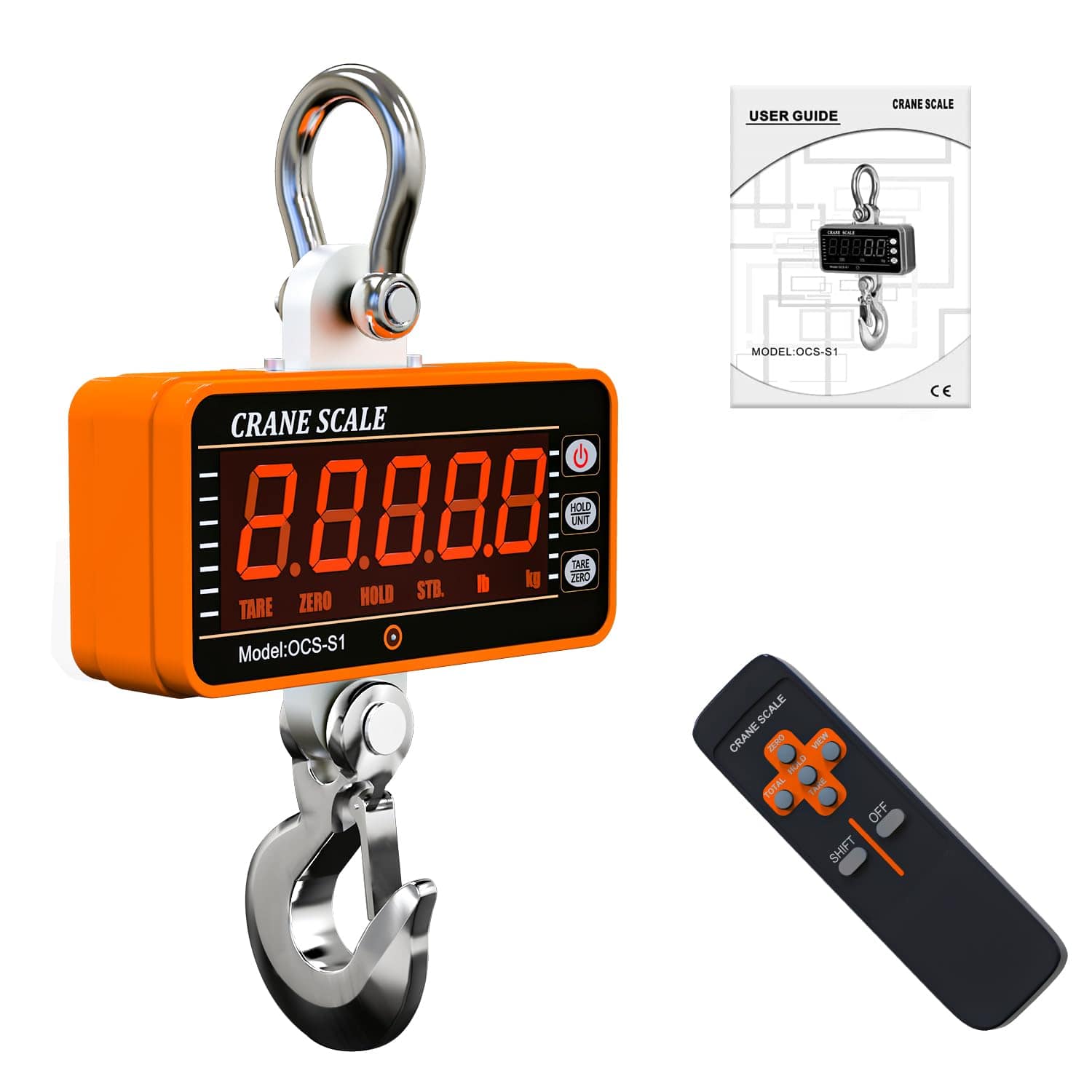 YATOINTO Balança suspensa digital de 1000kg/2000lb, display ...