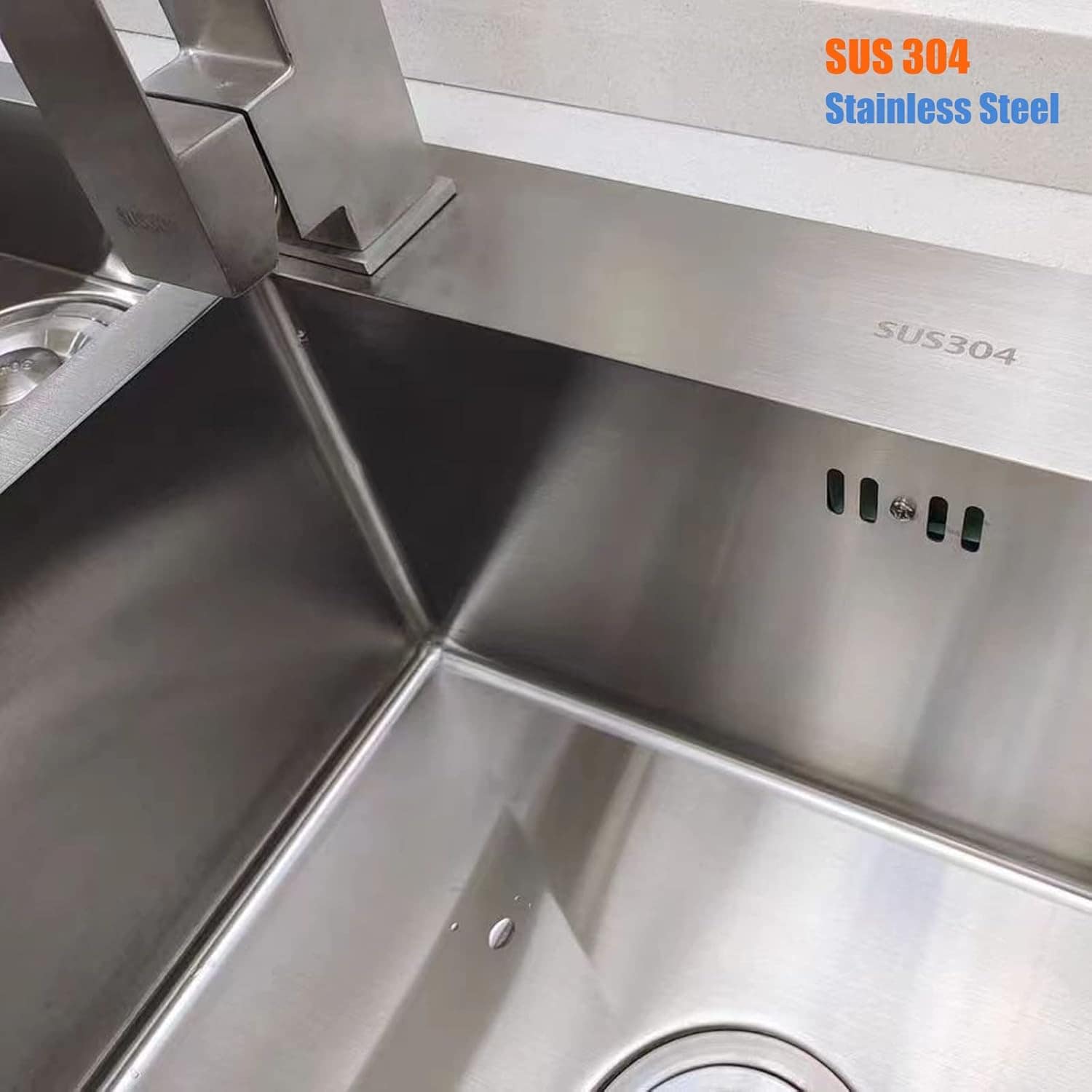 Pia utilitária de lavanderia com lavatório, pia de cozinha d...