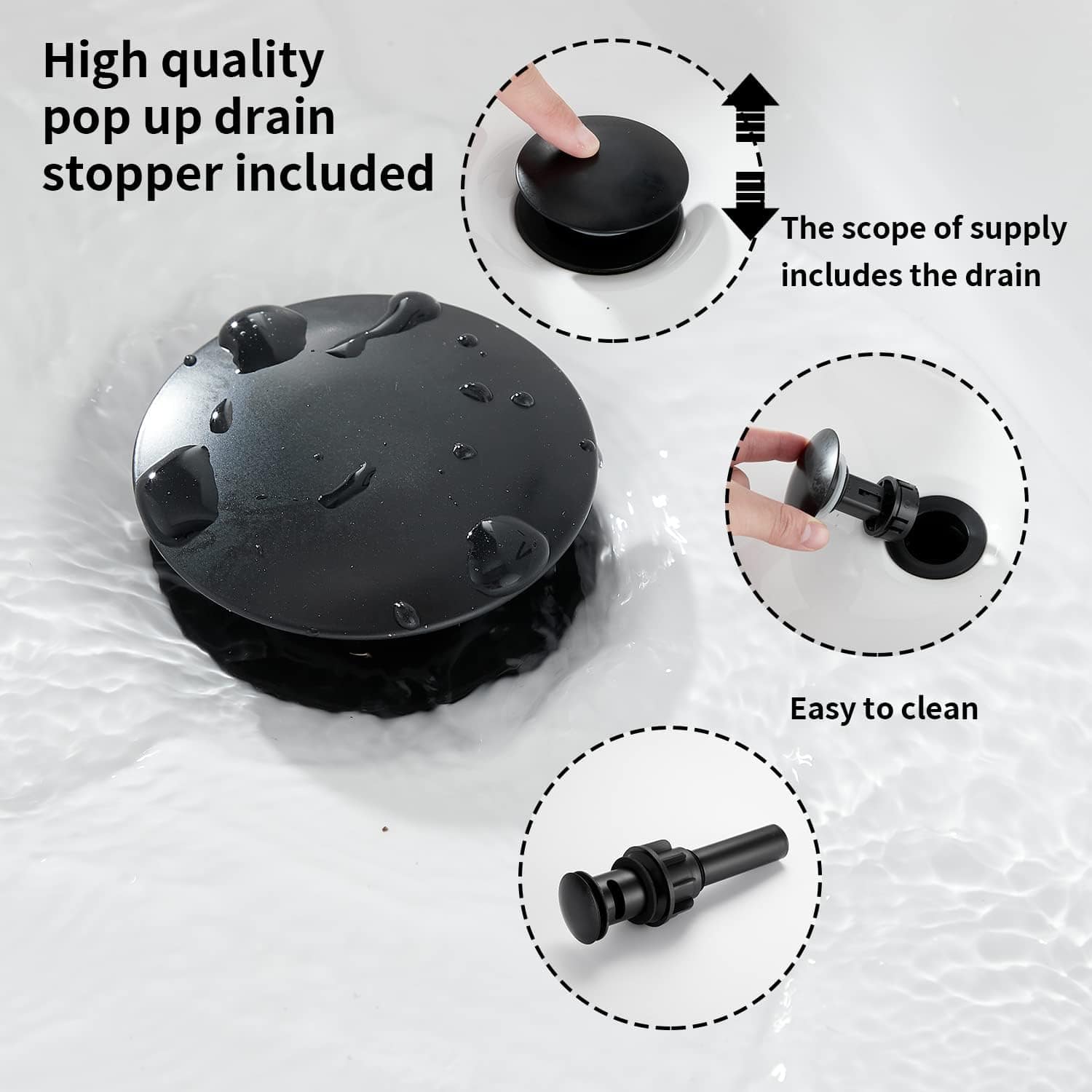 Torneira de banheiro de alça única bronze polido a óleo cach... - Image 6