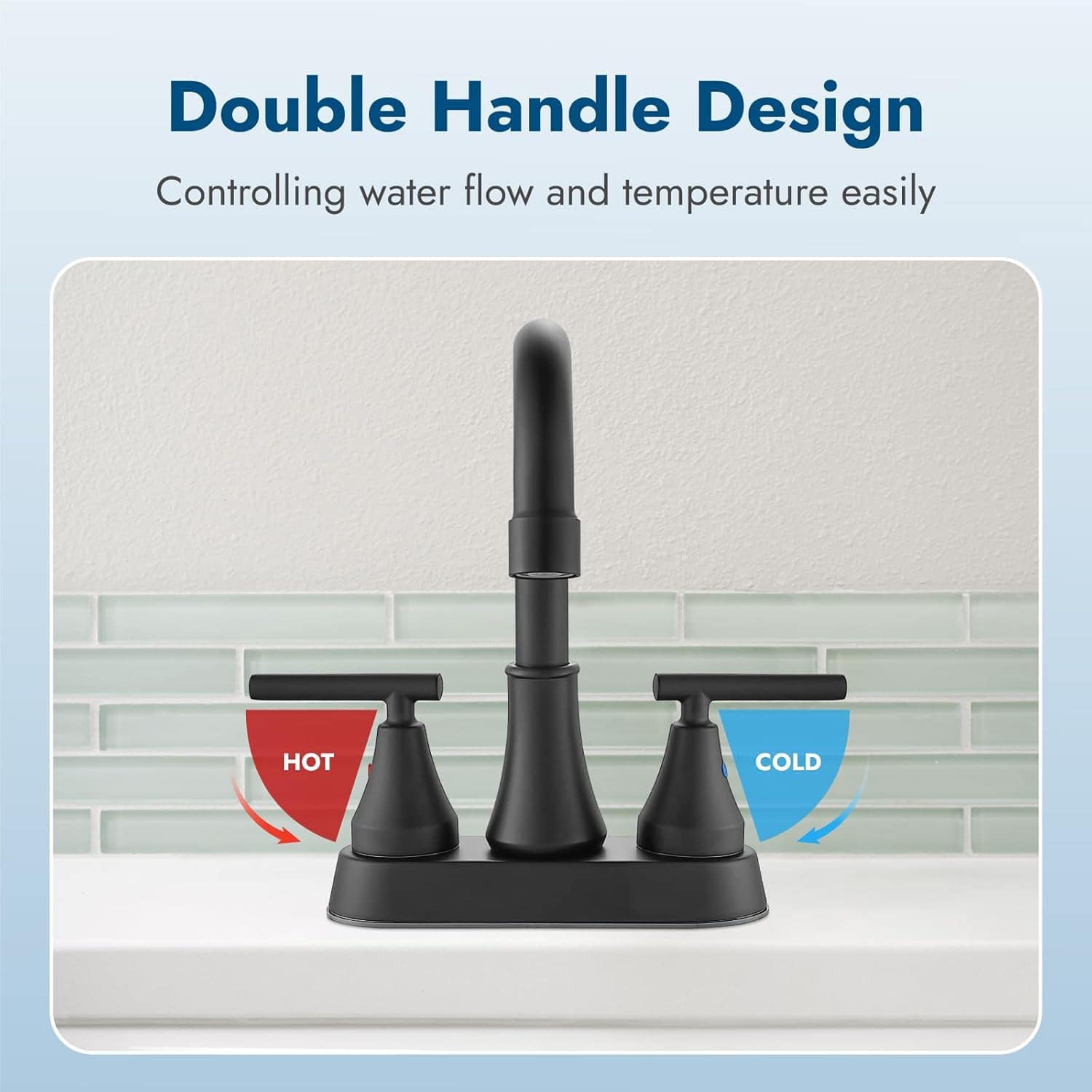 Cinwiny Torneiras de banheiro 10 cm centro torneira de pia d... - Image 9