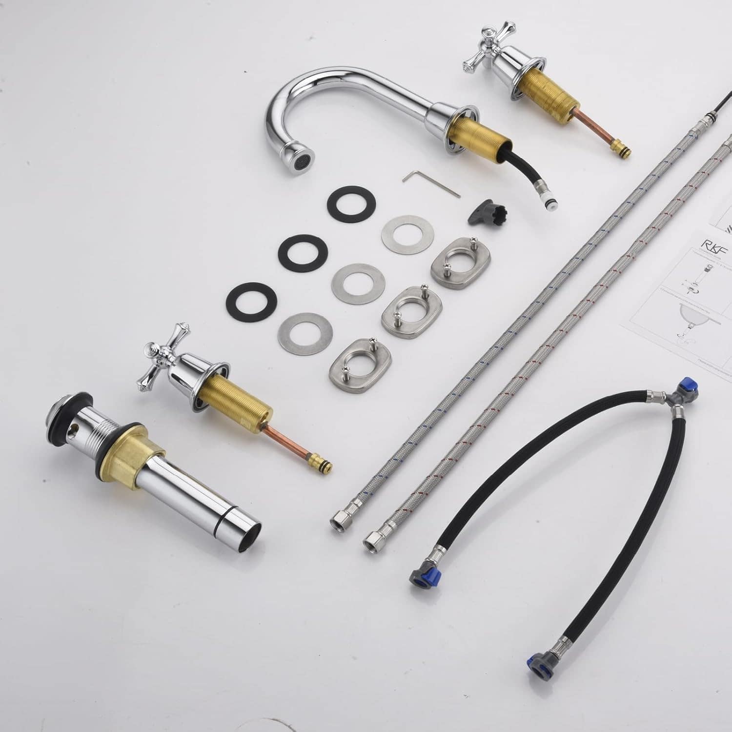 RKF Torneira de pia de banheiro generalizada com duas alças ... - Image 9