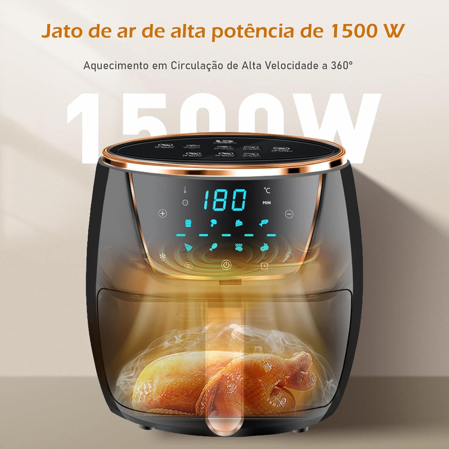 Coibeu Fritadeira de Ar Grande Capacidade, 1500W, 127V, WKK-... | É bom mesmo? Descubra antes de comprar - Image 3