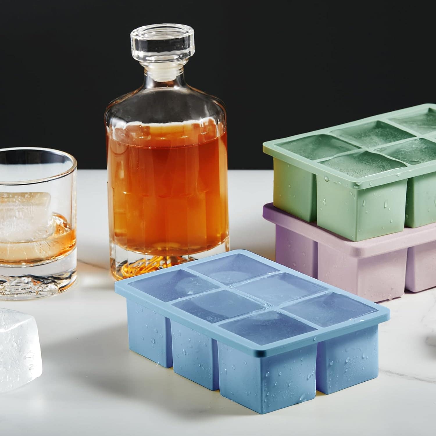 Nax Caki Pacote com 3 bandejas para cubos de gelo – moldes d... - Image 2