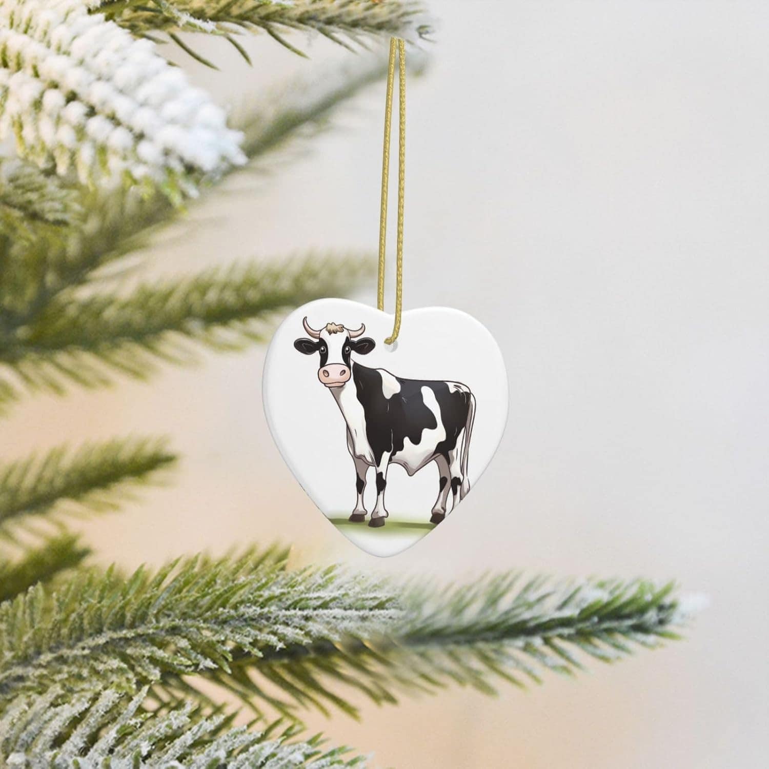 Enfeites de árvore de Natal de cerâmica para pendurar em árv...