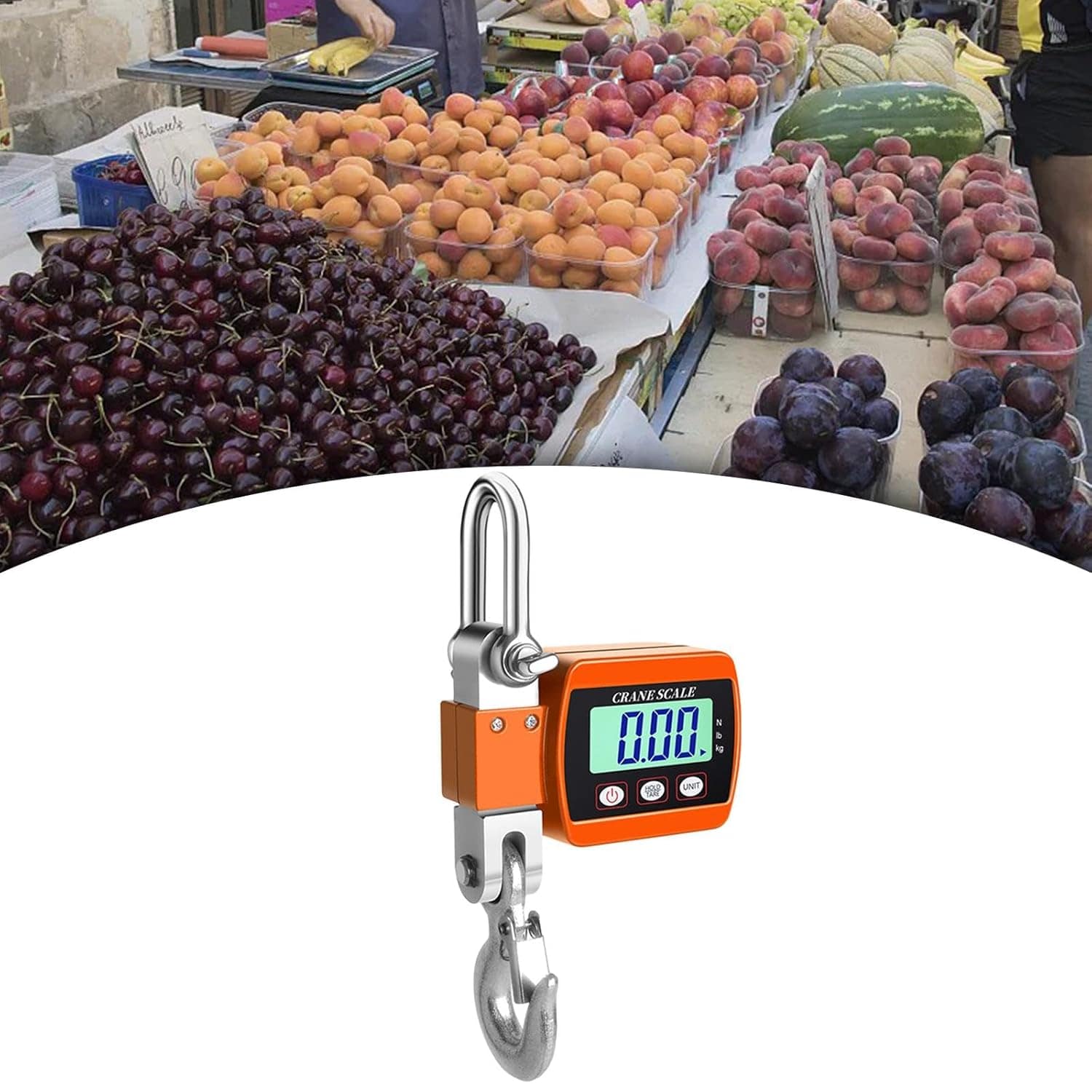 AsrMyjcx Balança de Guindaste Digital Industrial 1000, Displ... - Image 3