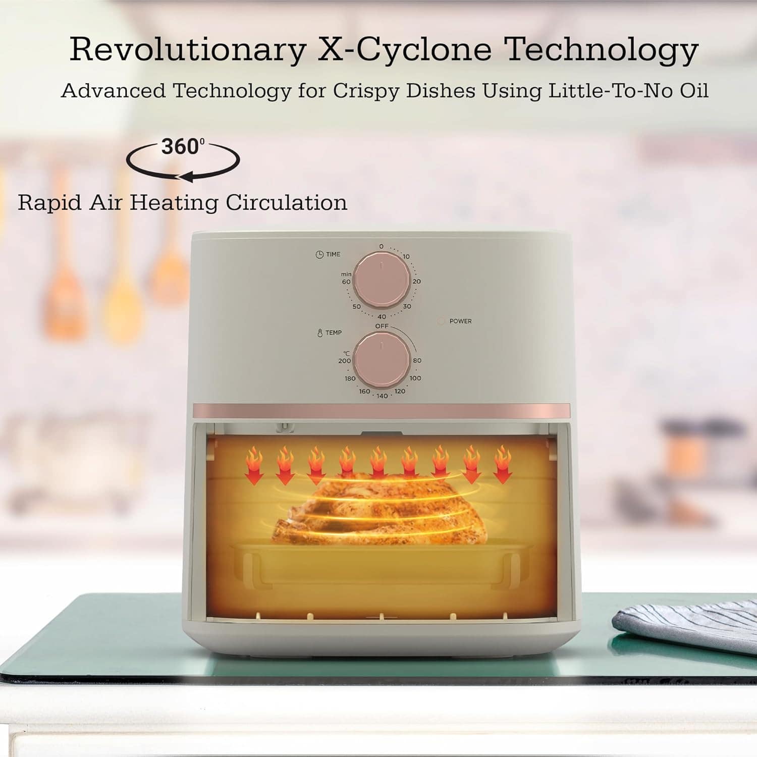 Auspure Fritadeira a Ar 4,5 L com Tecnologia X Cyclone, Croc... | É bom mesmo? Descubra antes de comprar - Image 2